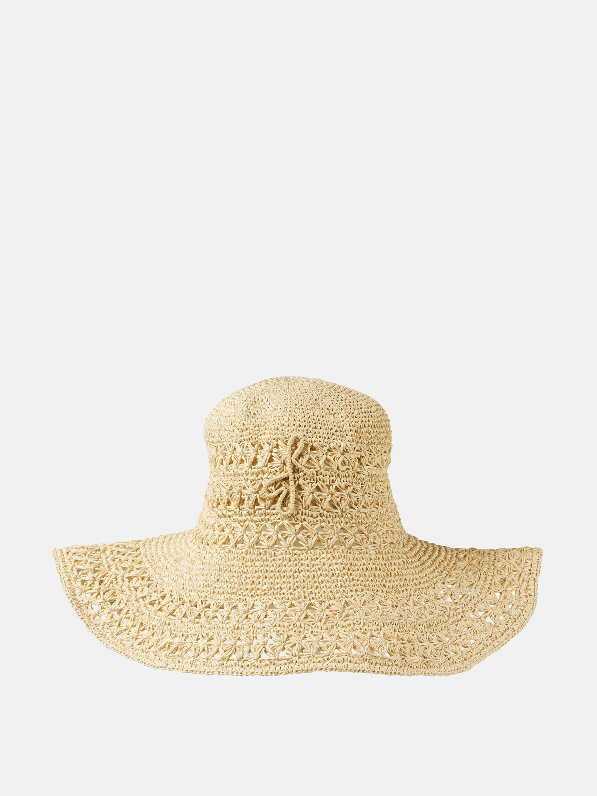 Monogram straw sun hat