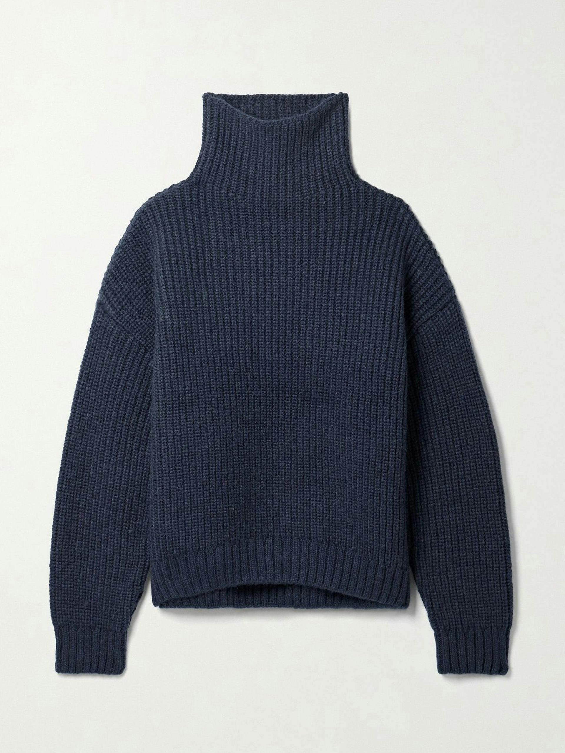 Sydney ribbed-knit turtleneck sweater