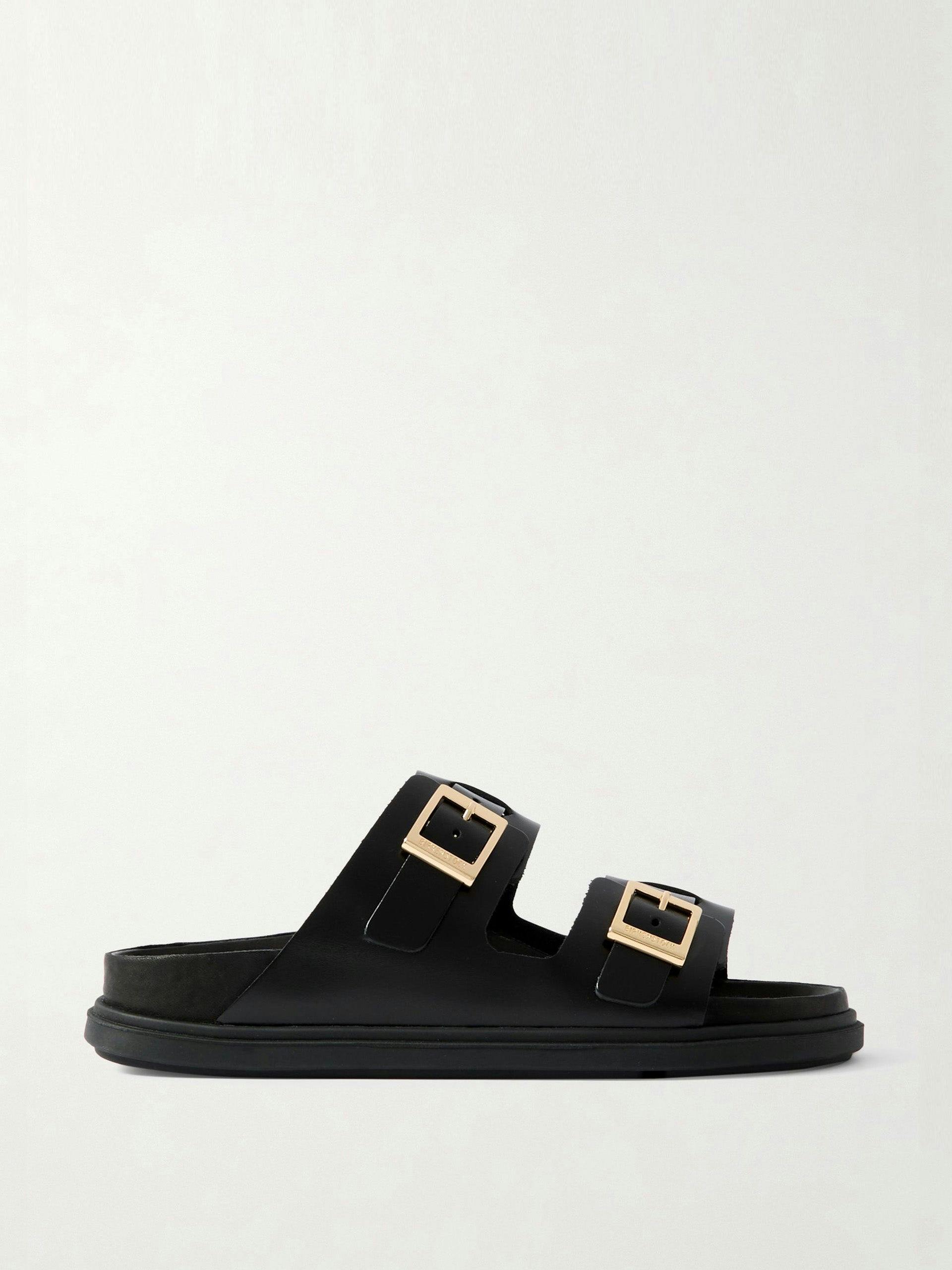 St. Barths leather slides