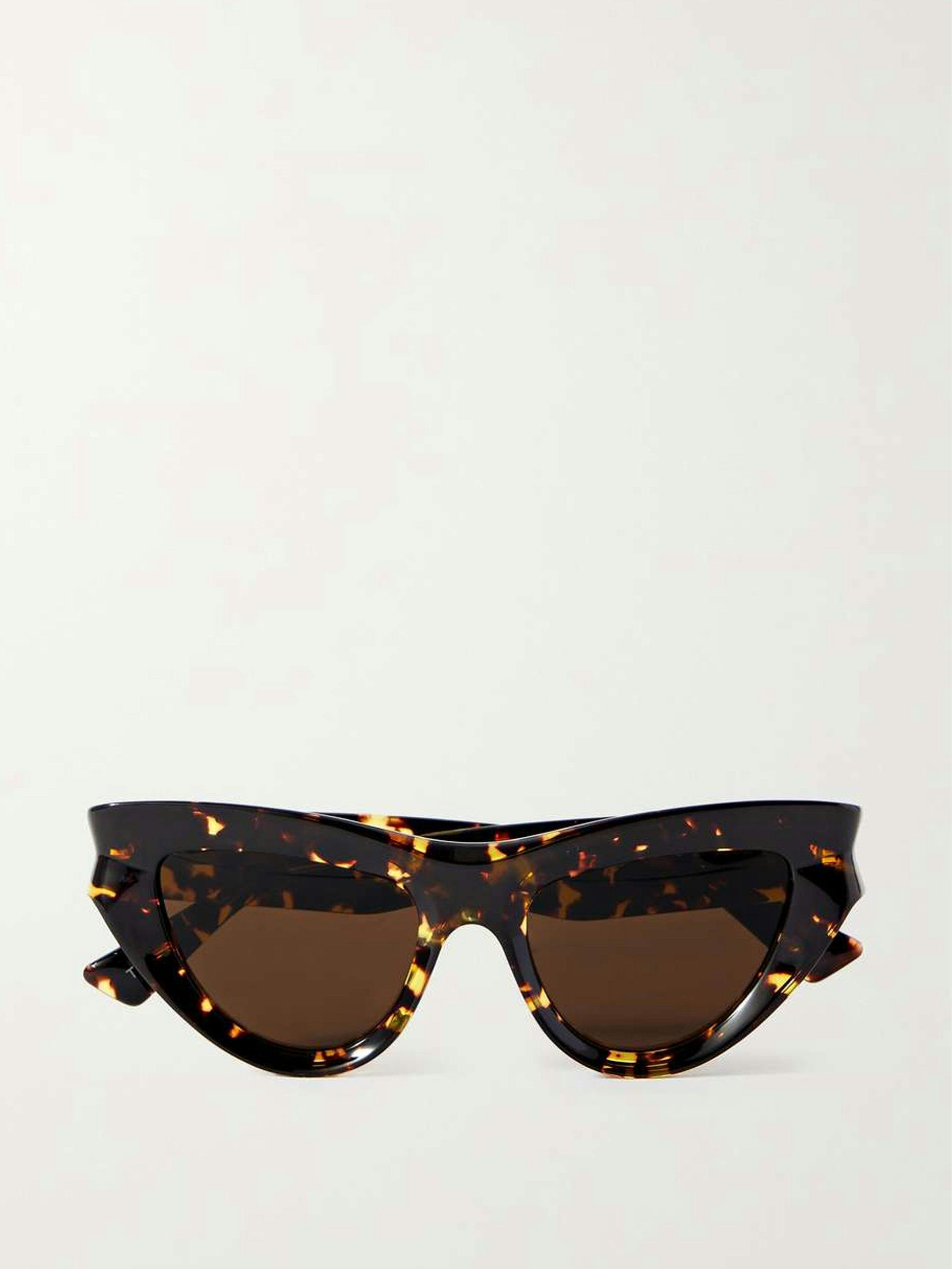Cat-eye tortoiseshell acetate sunglasses