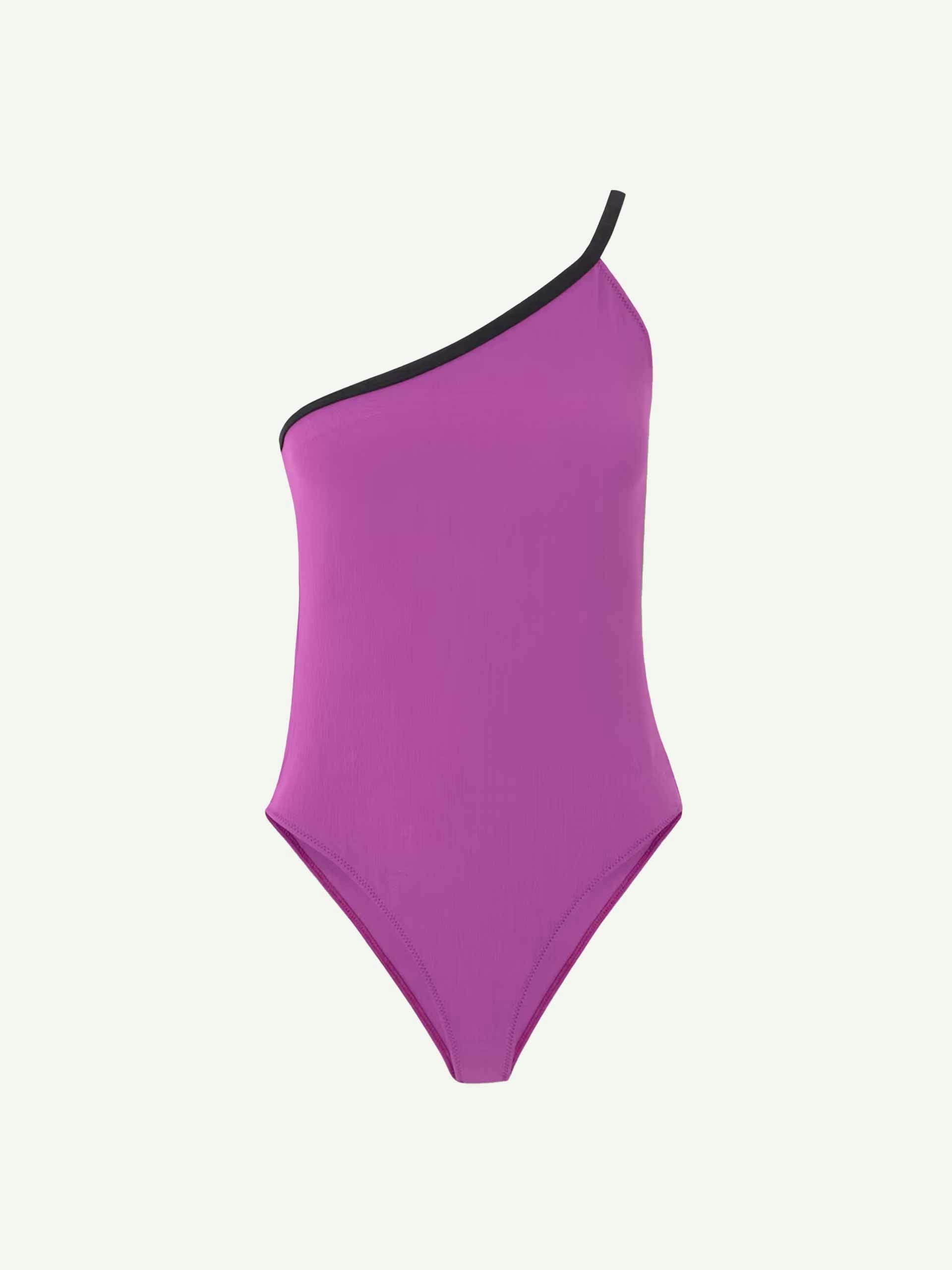 One-shoulder swimsuit