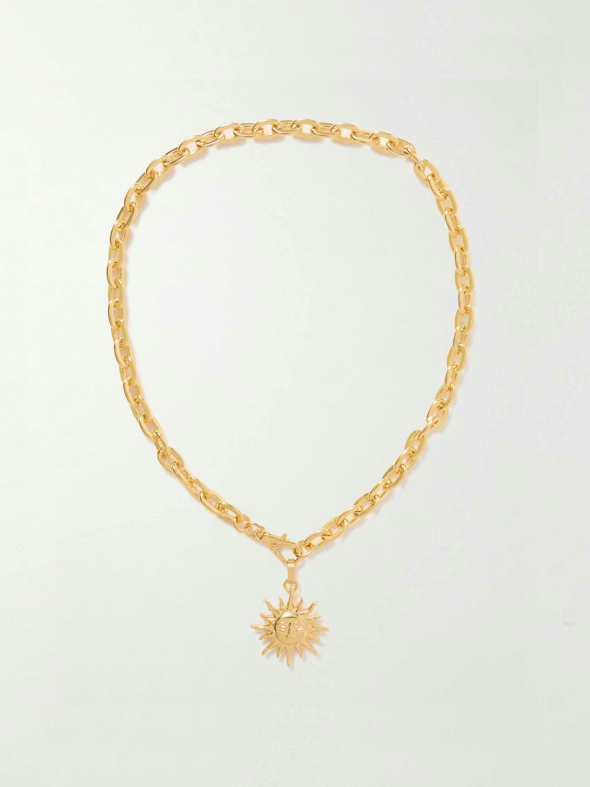 Radiance gold-plated necklace