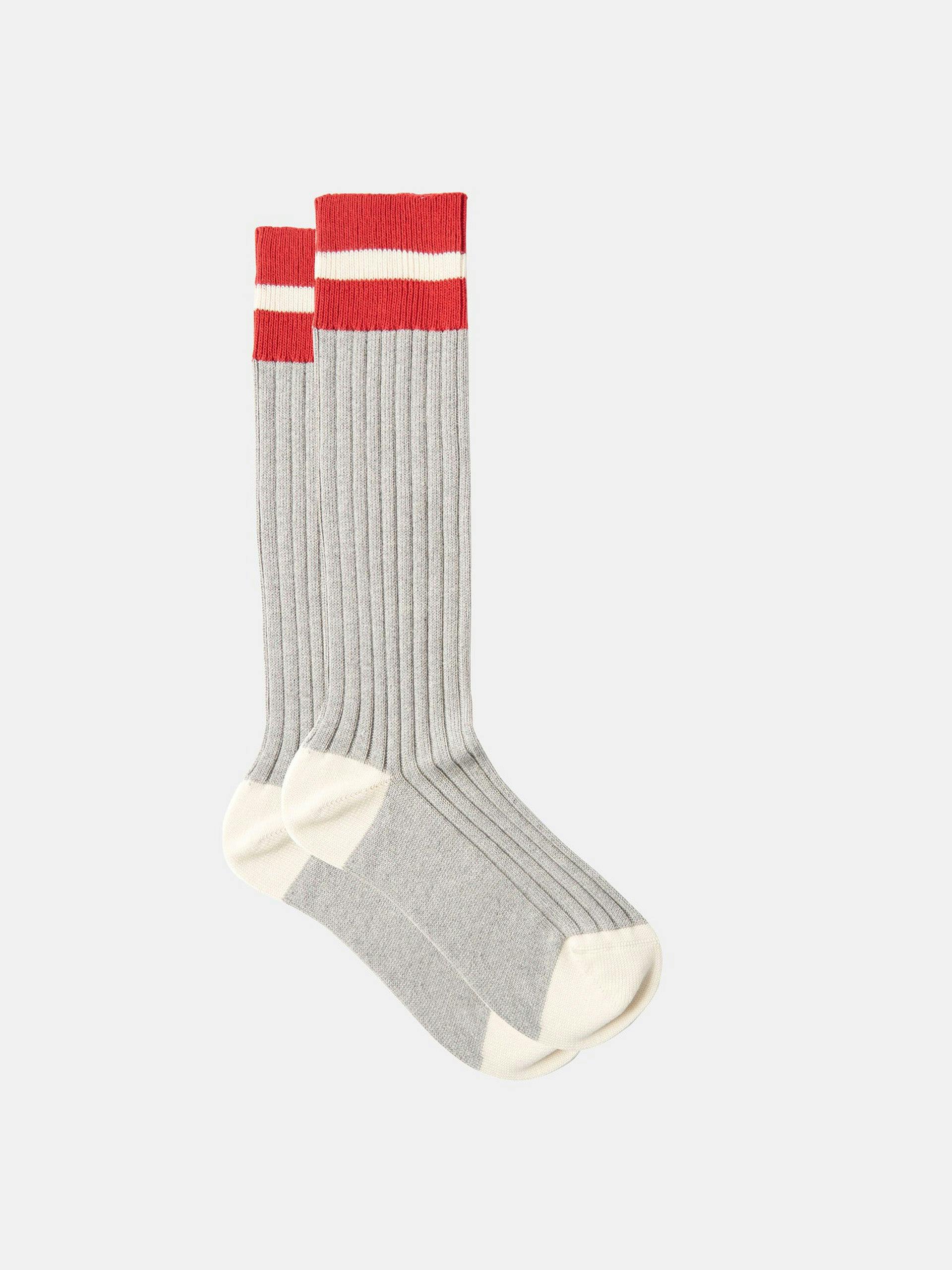 Stripe cotton-blend sport socks
