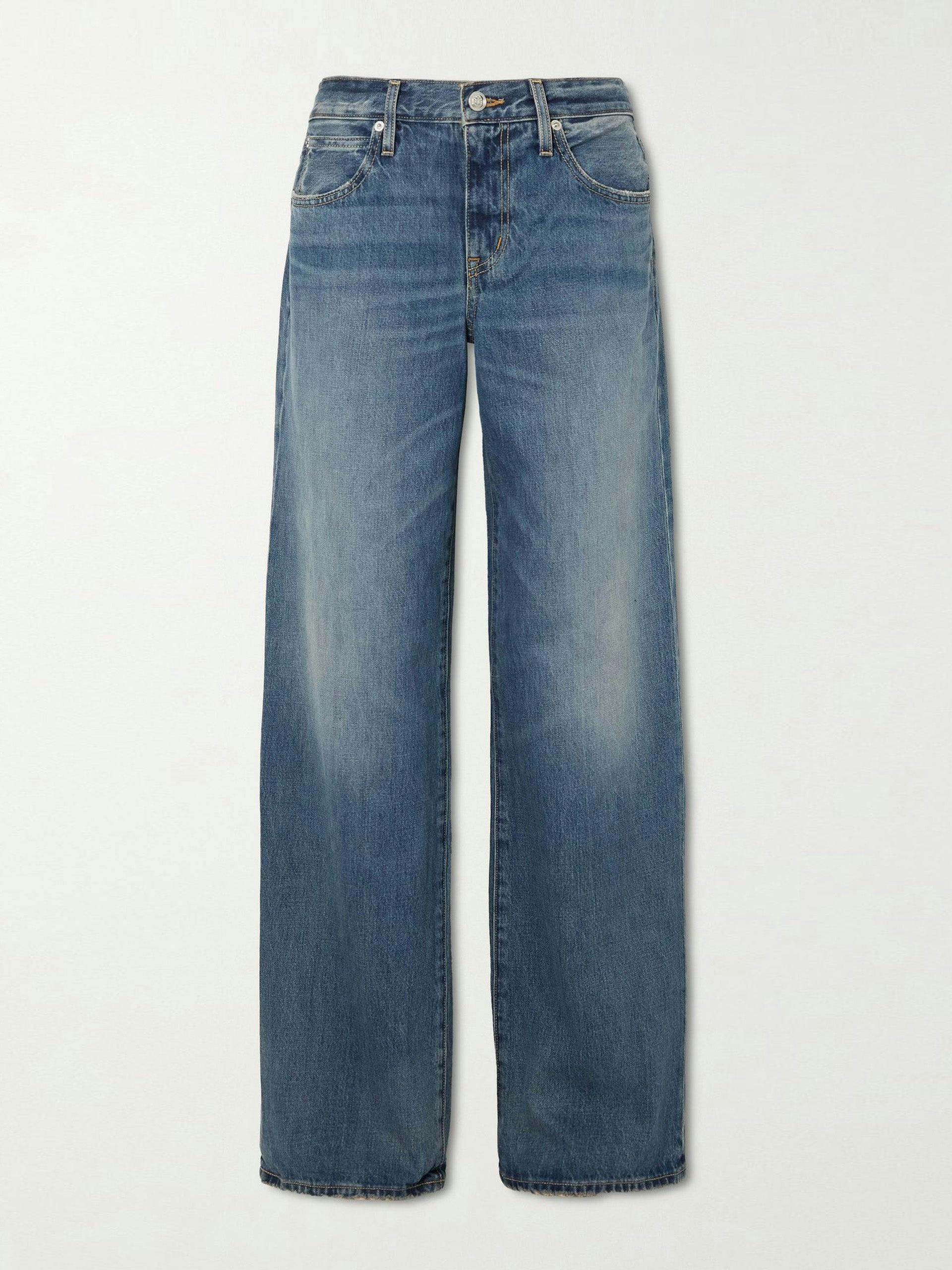 High-rise wide-leg jeans