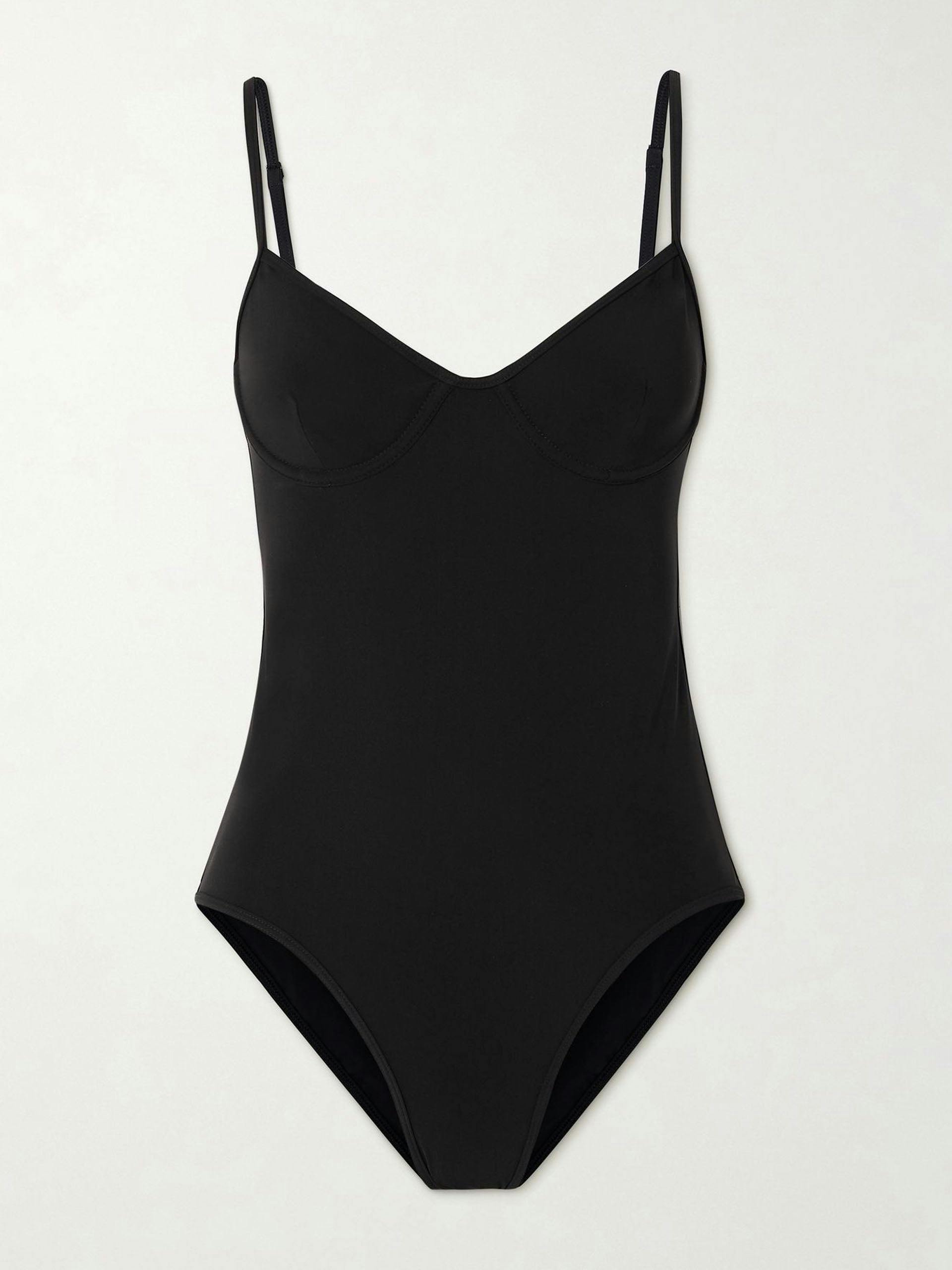 Recycled-fabric underwired swimsuit