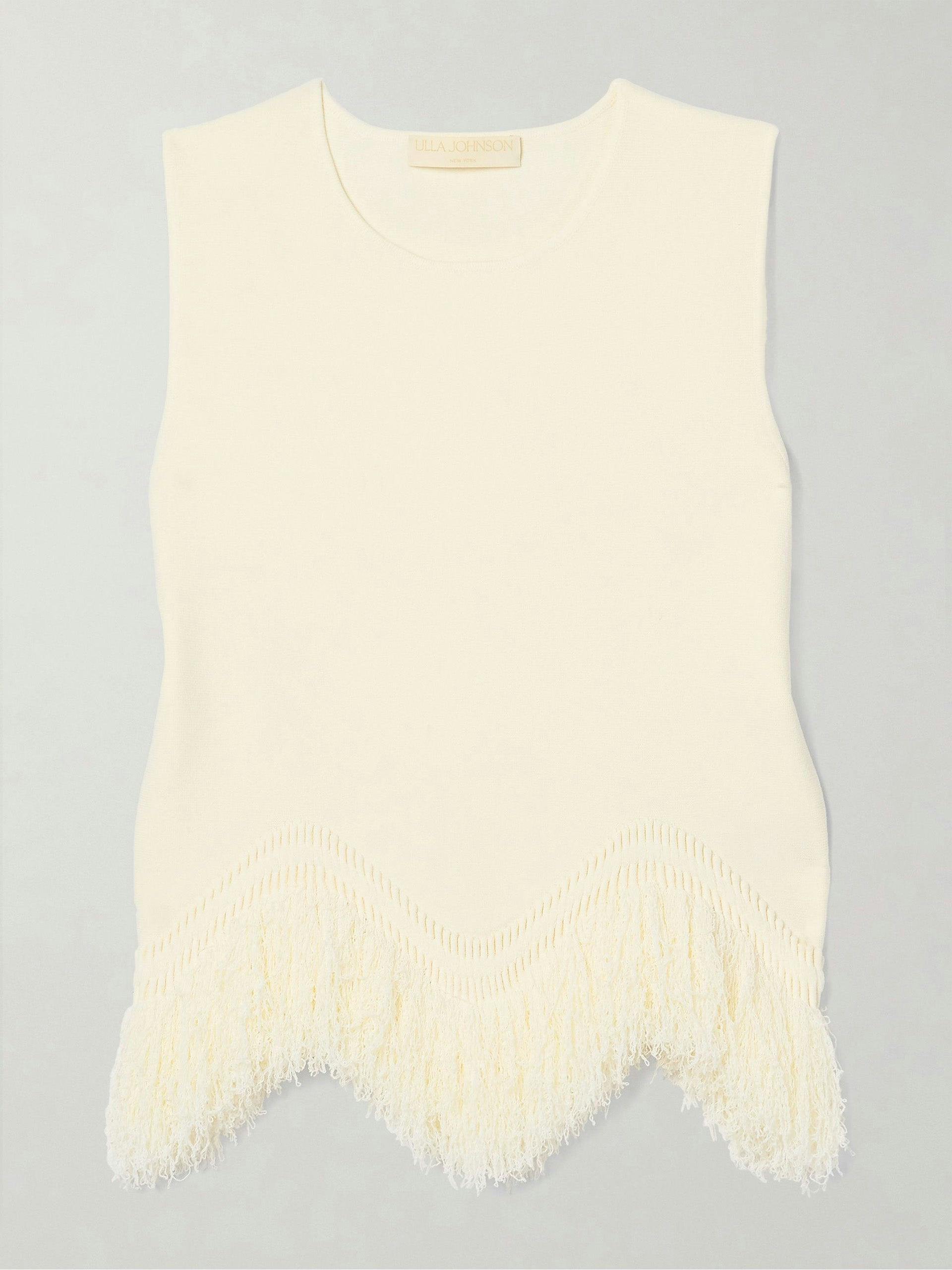 Koa fringed knitted top