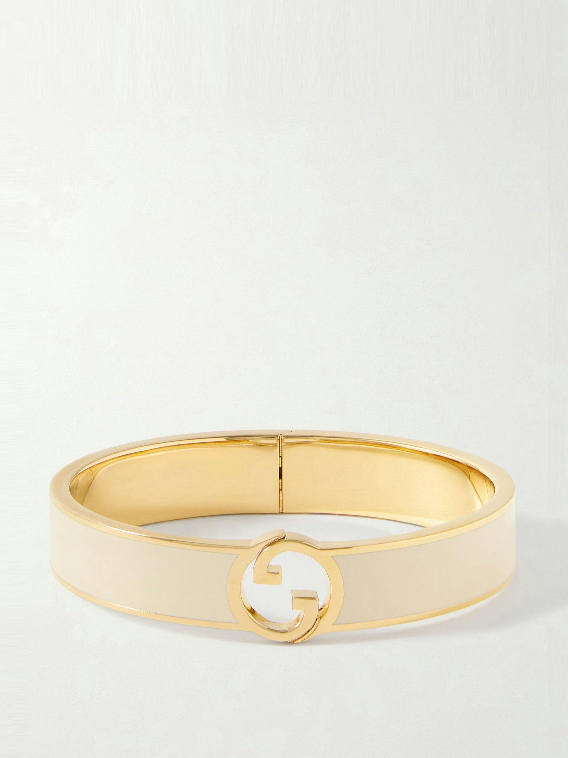 Blondie gold-tone and enamel bracelet