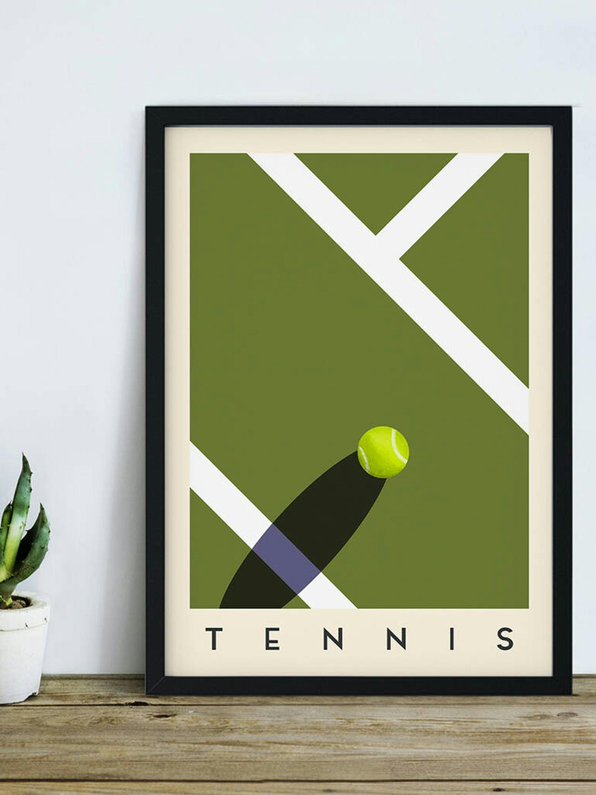 Minimalist tennis poster