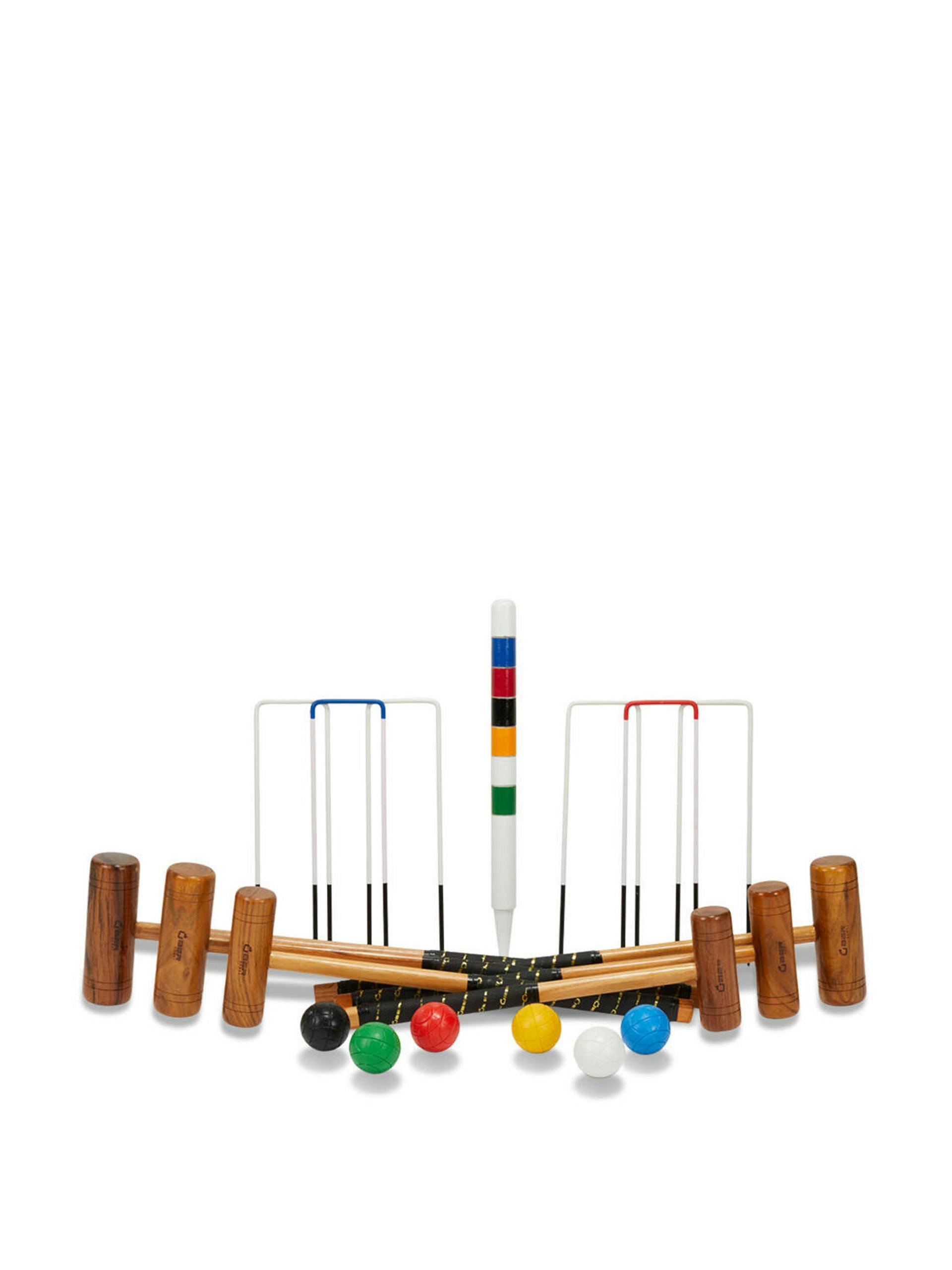 Six player family croquet set