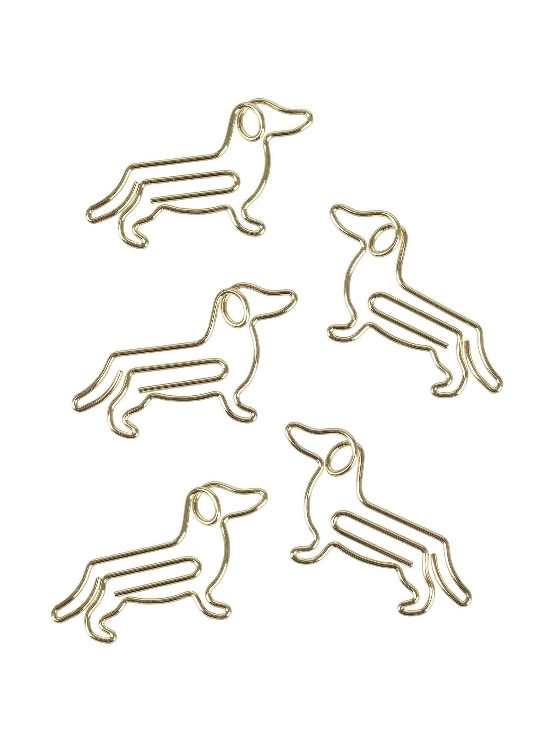 Dog paperclips (set of five)