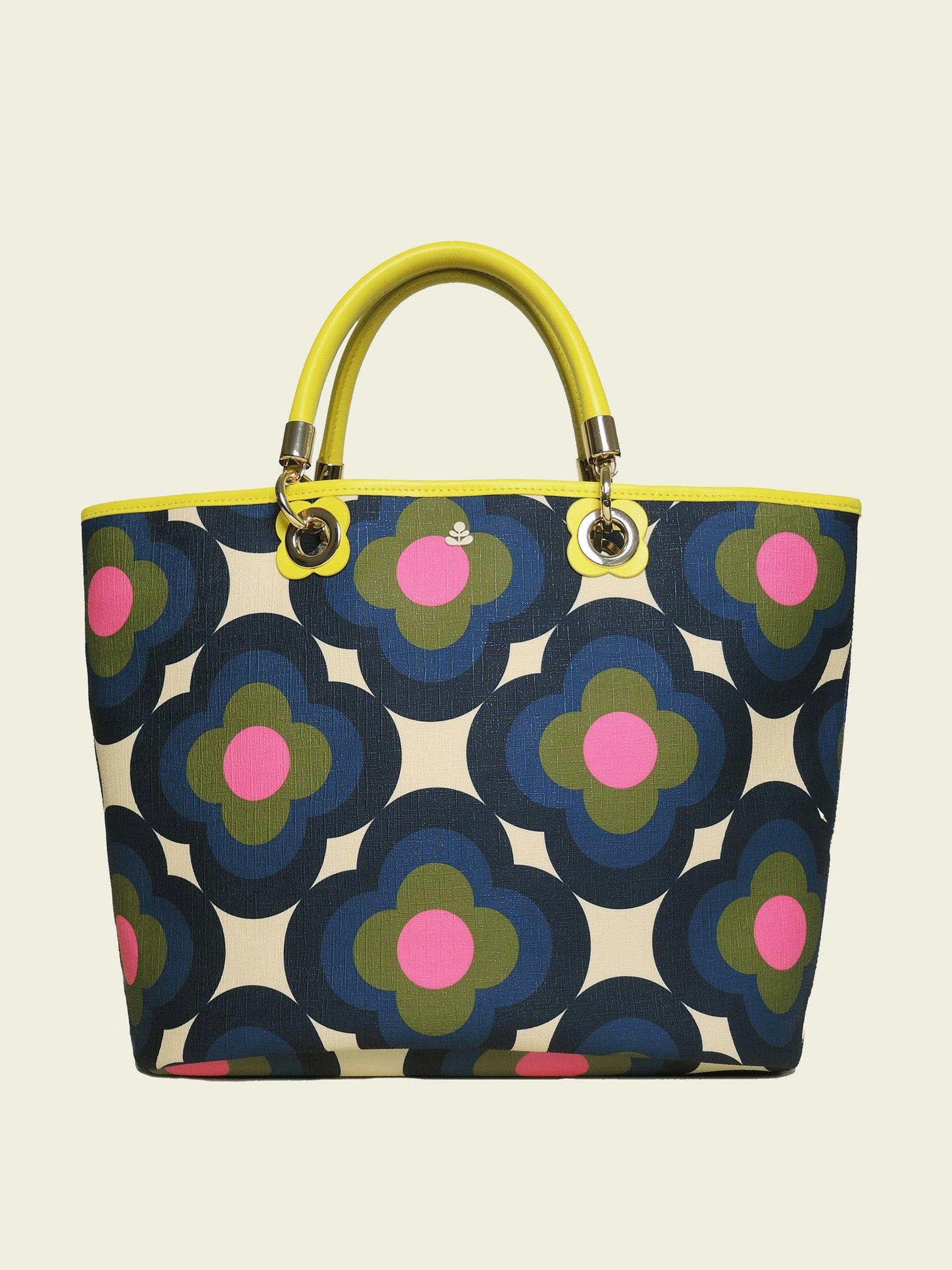 Smile tote bag Radial Flower Rockpool