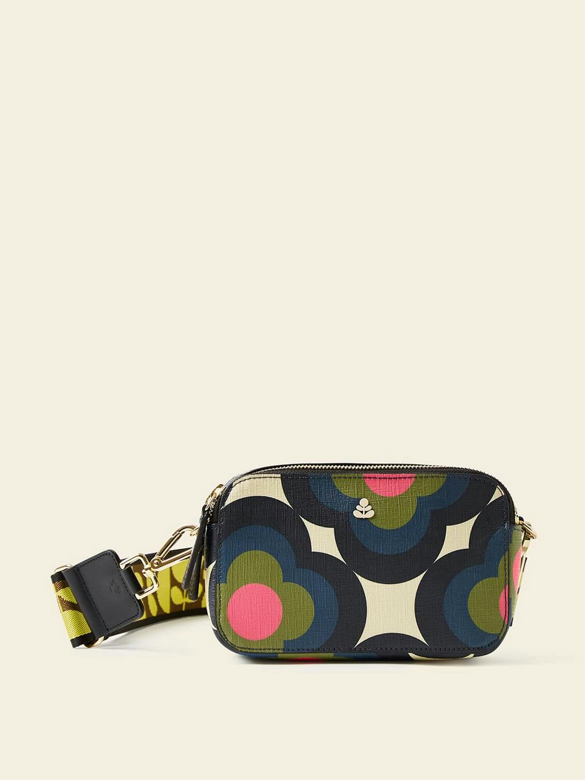 Duo crossbody bag in Radial Flower Rockpool