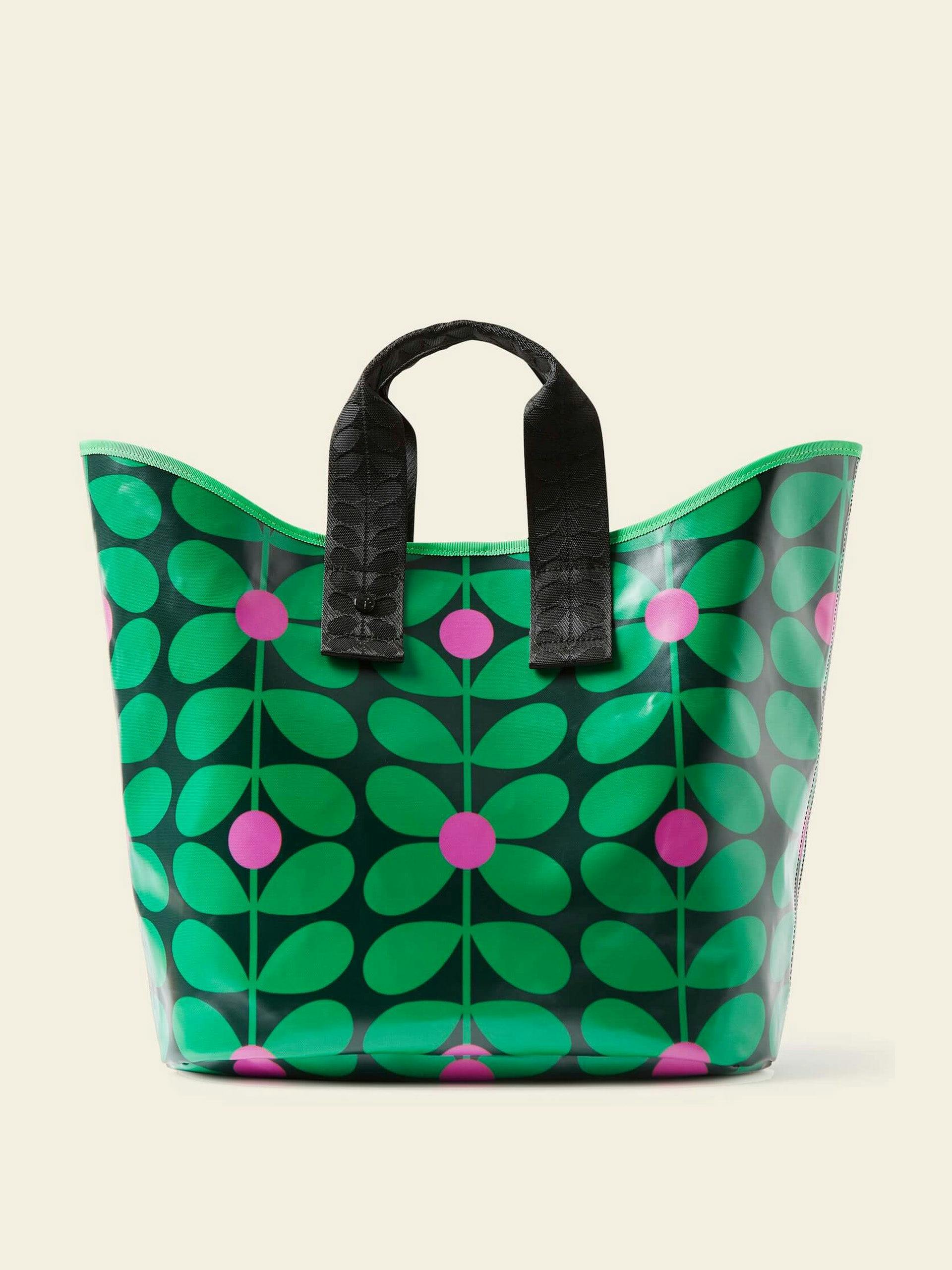 Carryall large tote in Sixties Stem Emerald