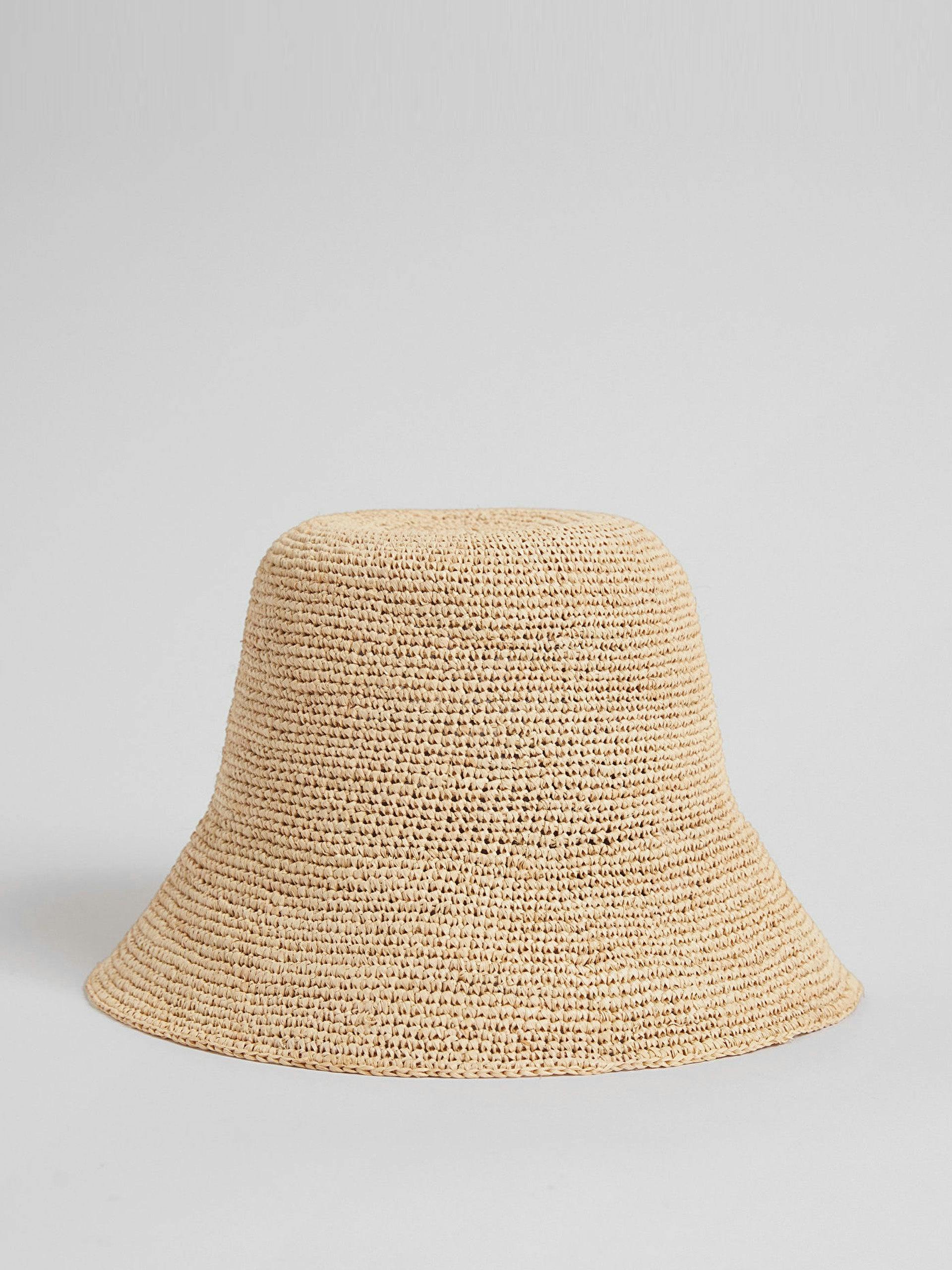 Straw bucket hat