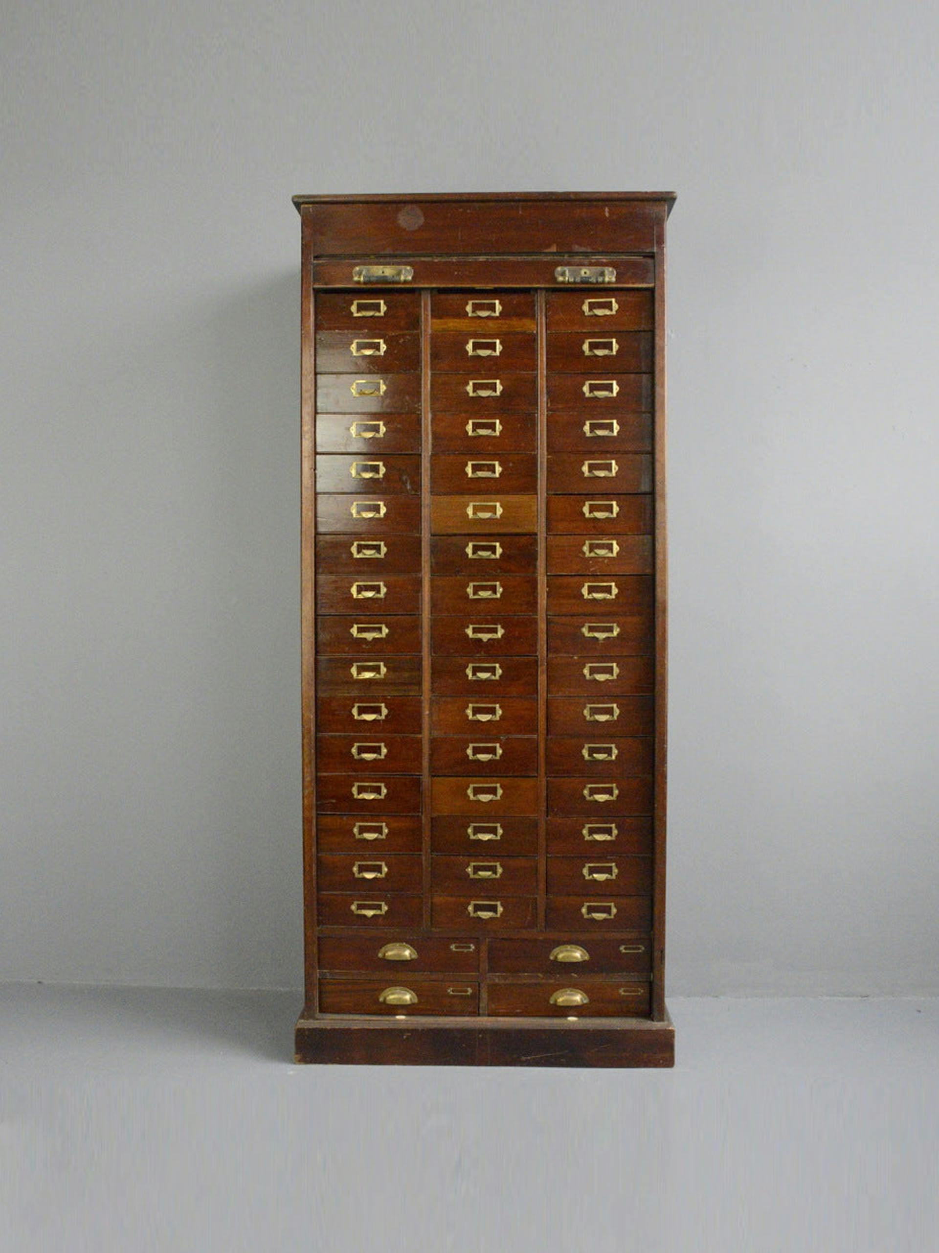 Early 20th century mahogany solicitor’s drawers