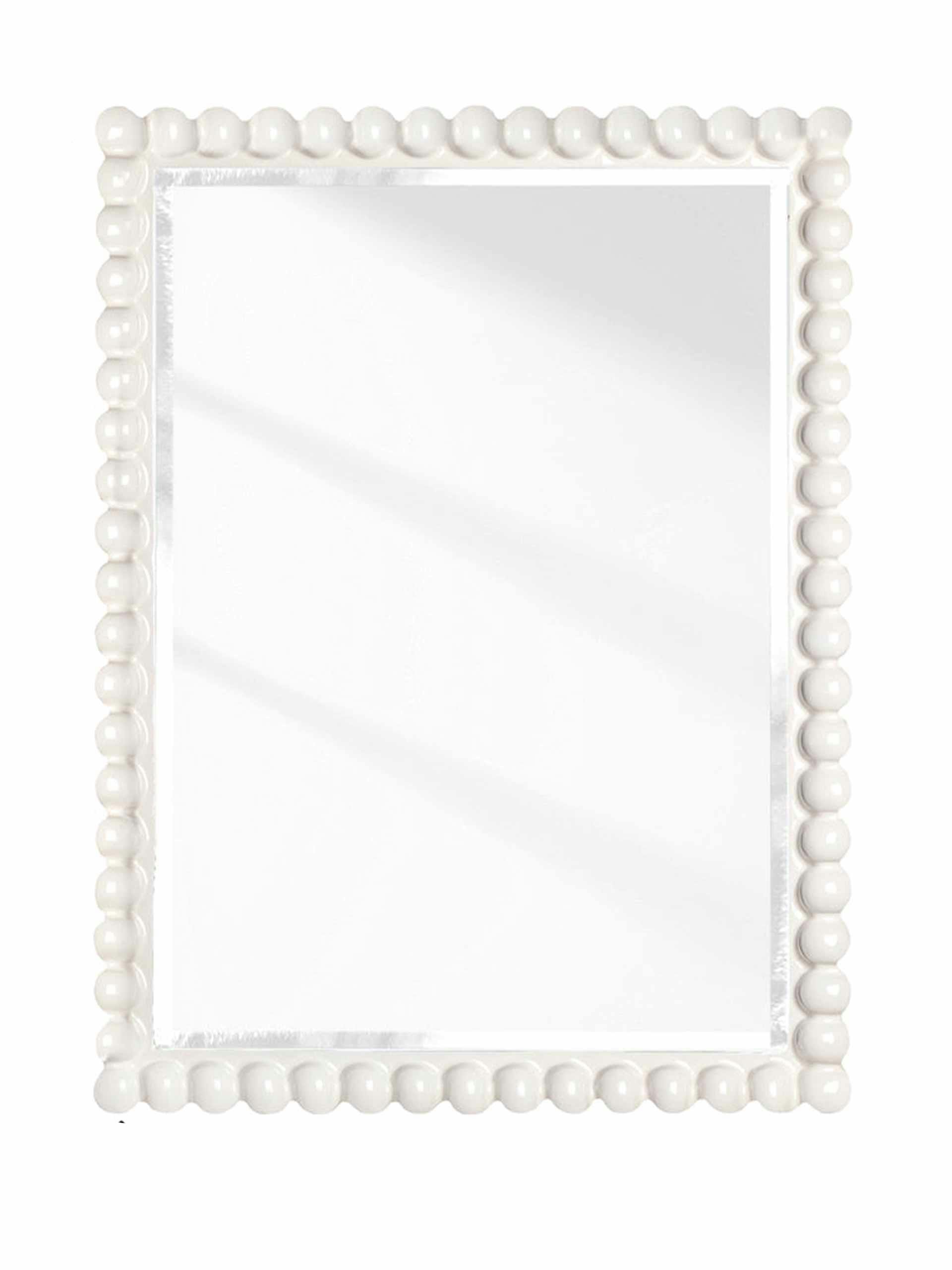 White bobbin mirror