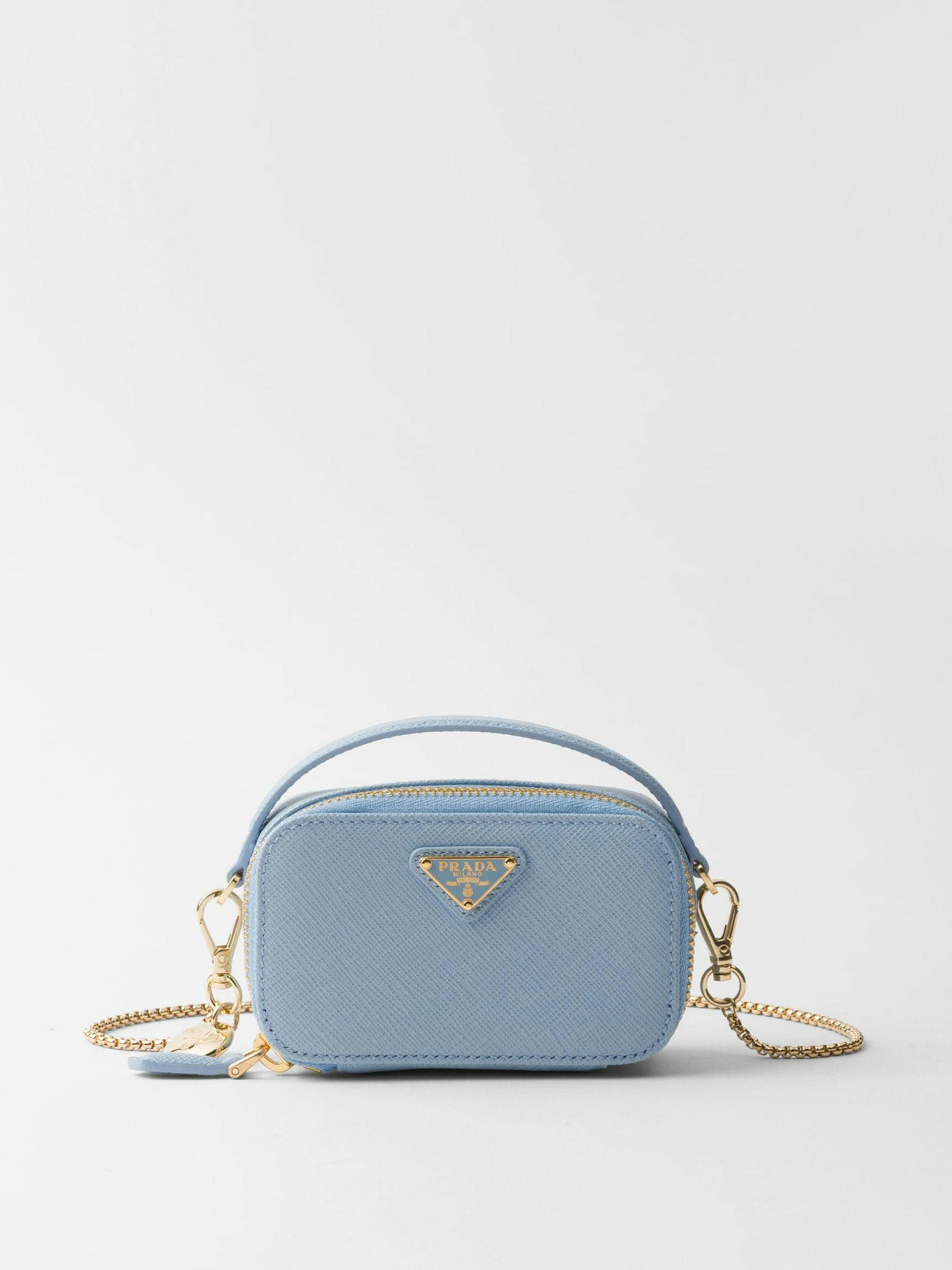 Saffiano leather mini-pouch