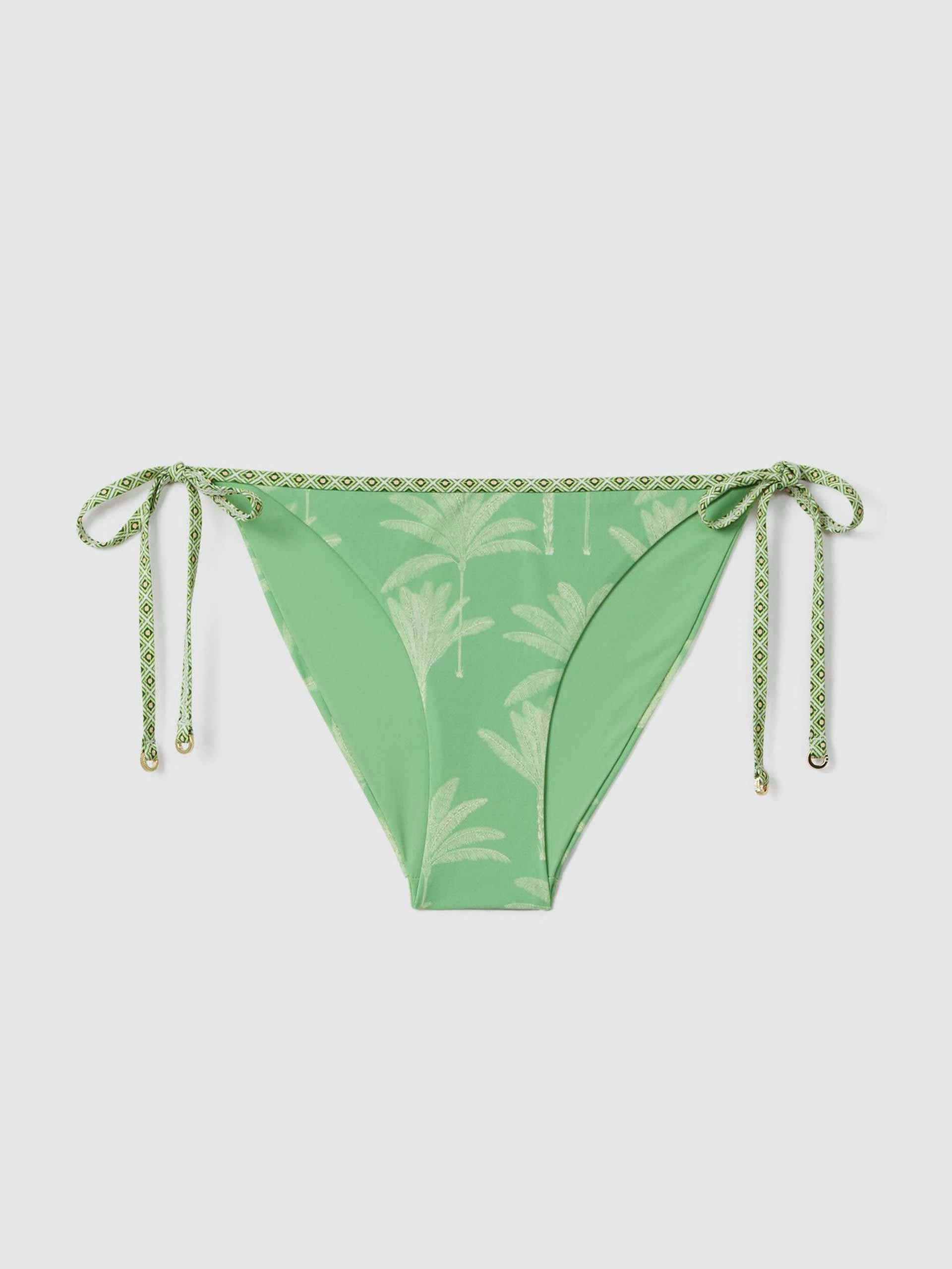 Thia palm tree print bikini bottoms