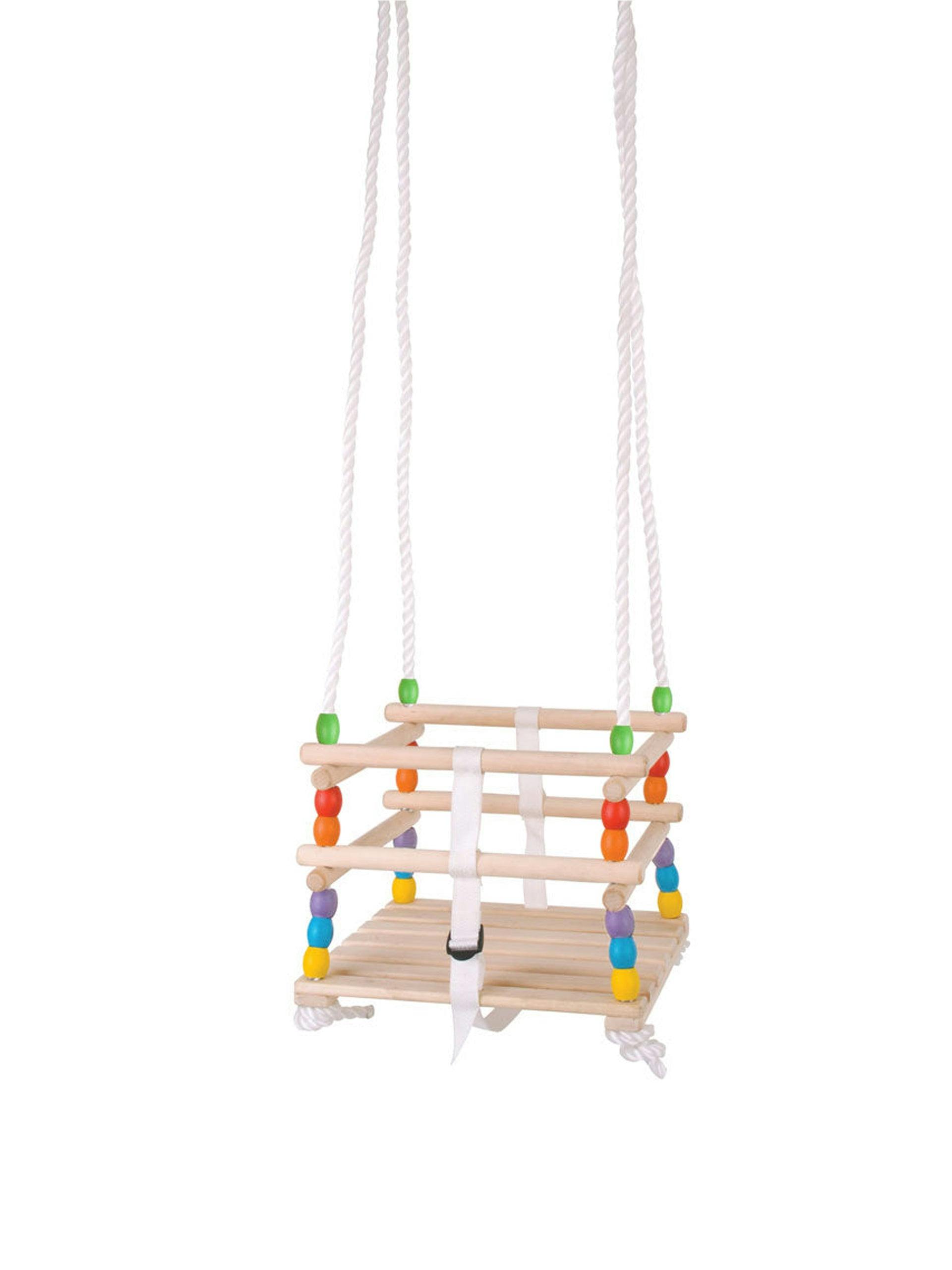 Multicolour beaded cradle swing