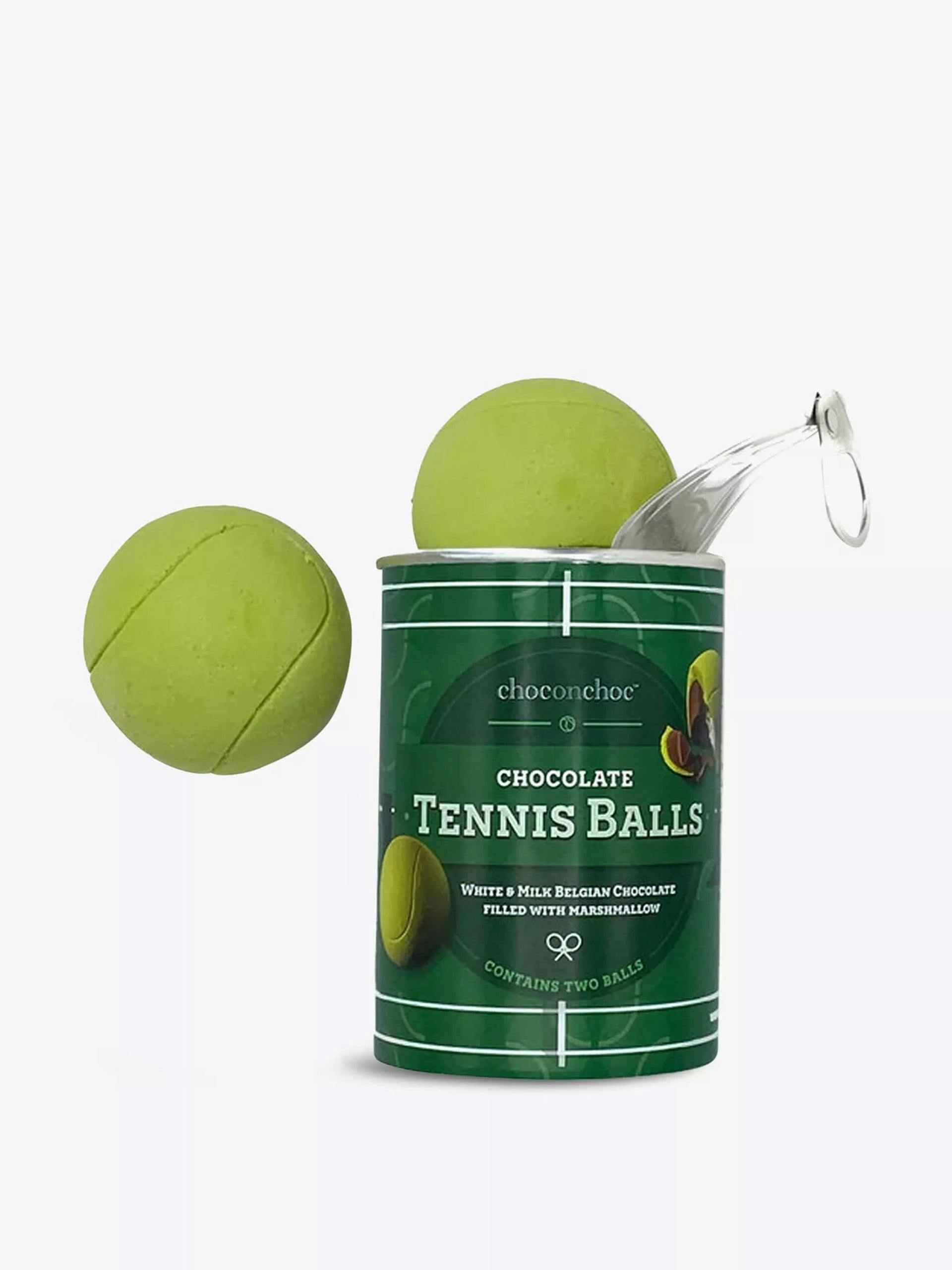 Tennis ball-shaped chocolates box of two