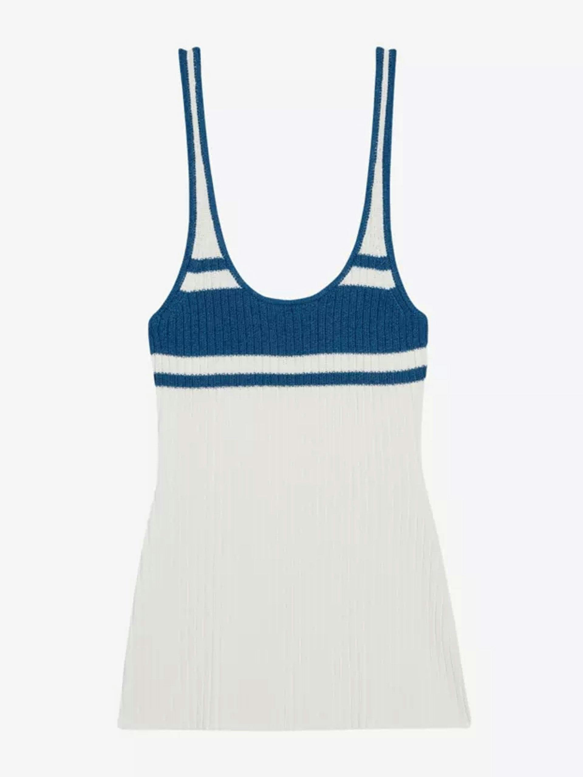 Muchi striped knitted tank top