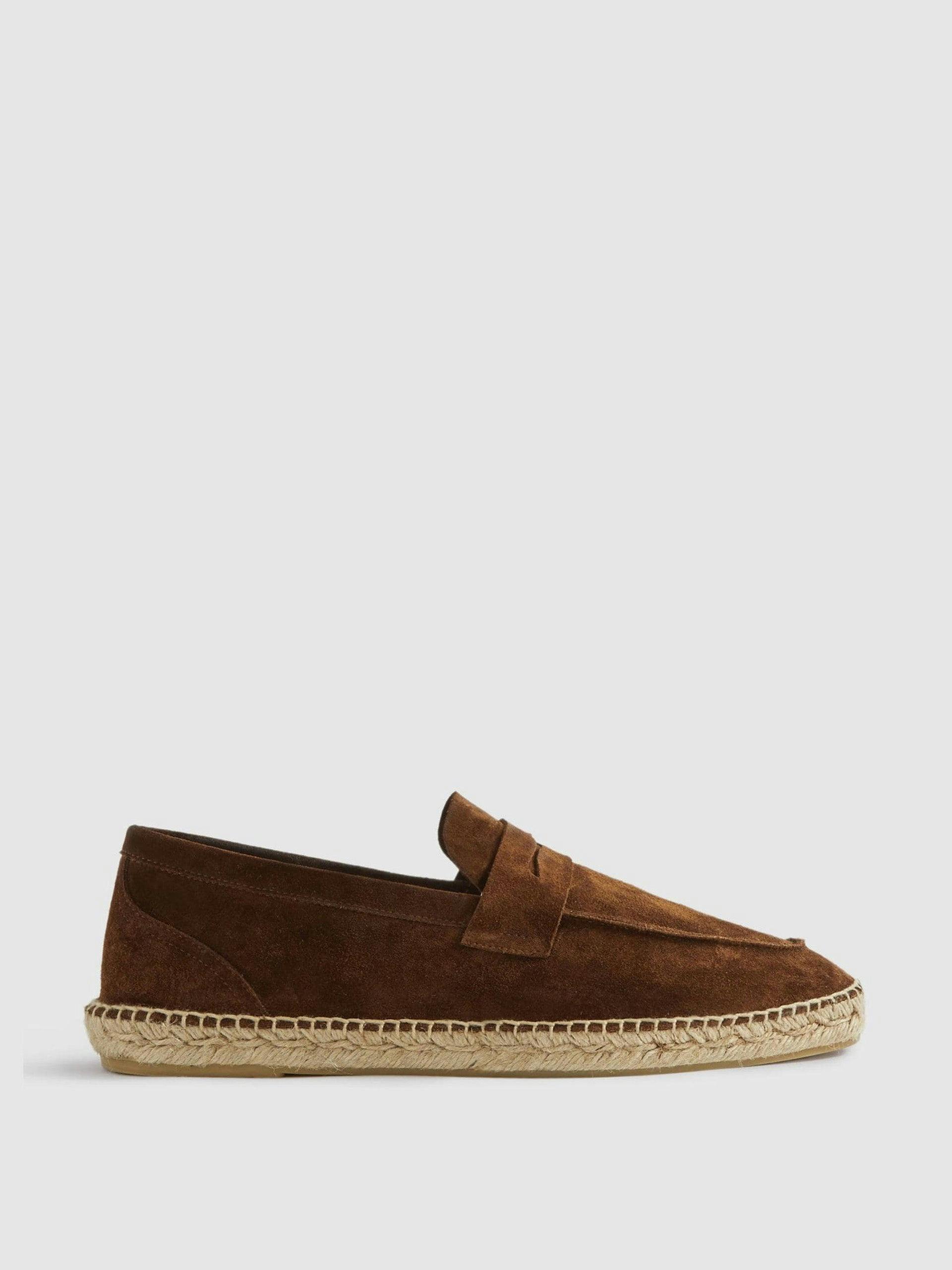 Cannes slip-on suede espadrille loafers