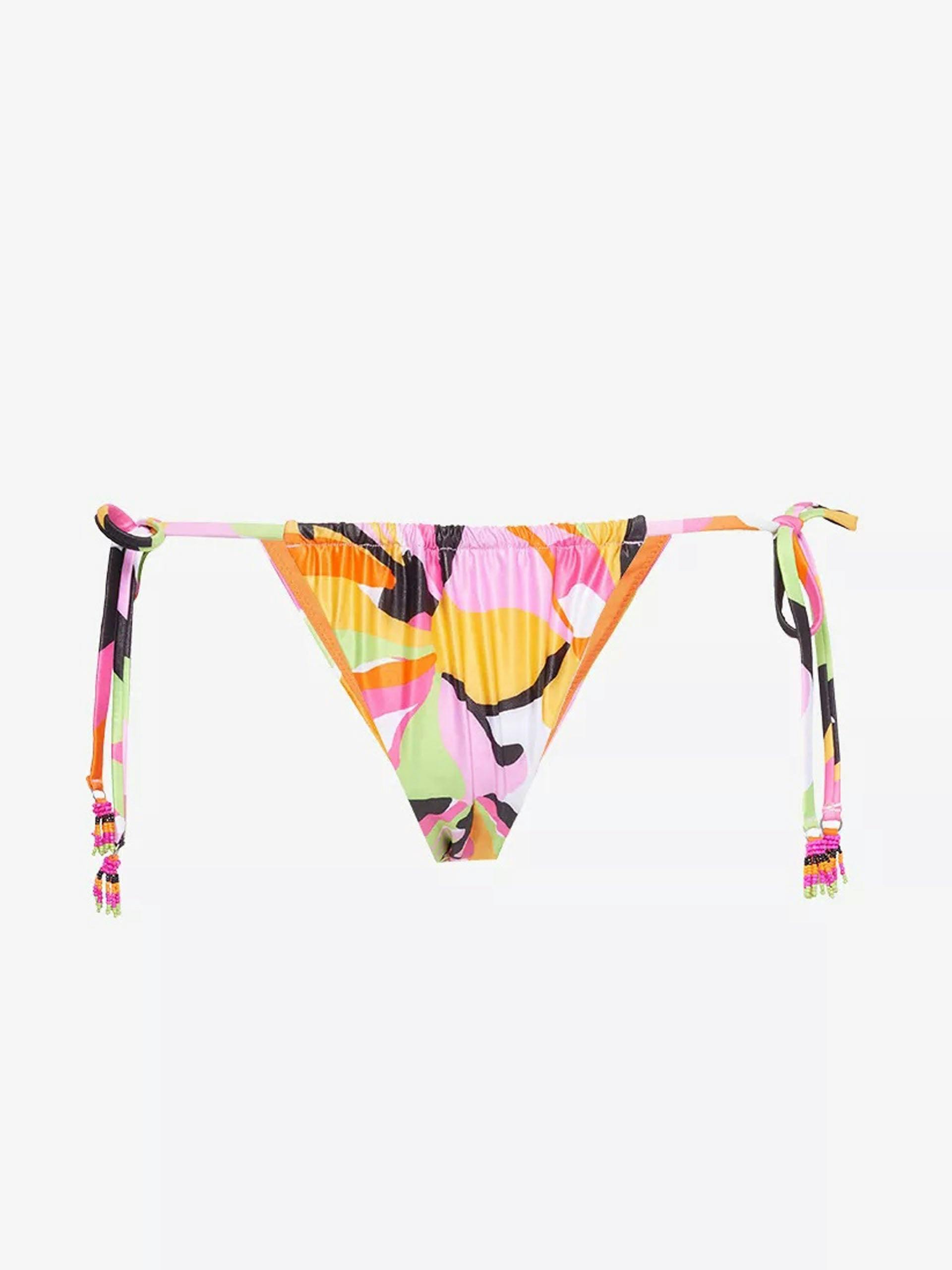 Rio abstract-print recycled-polyester stretch bikini bottoms