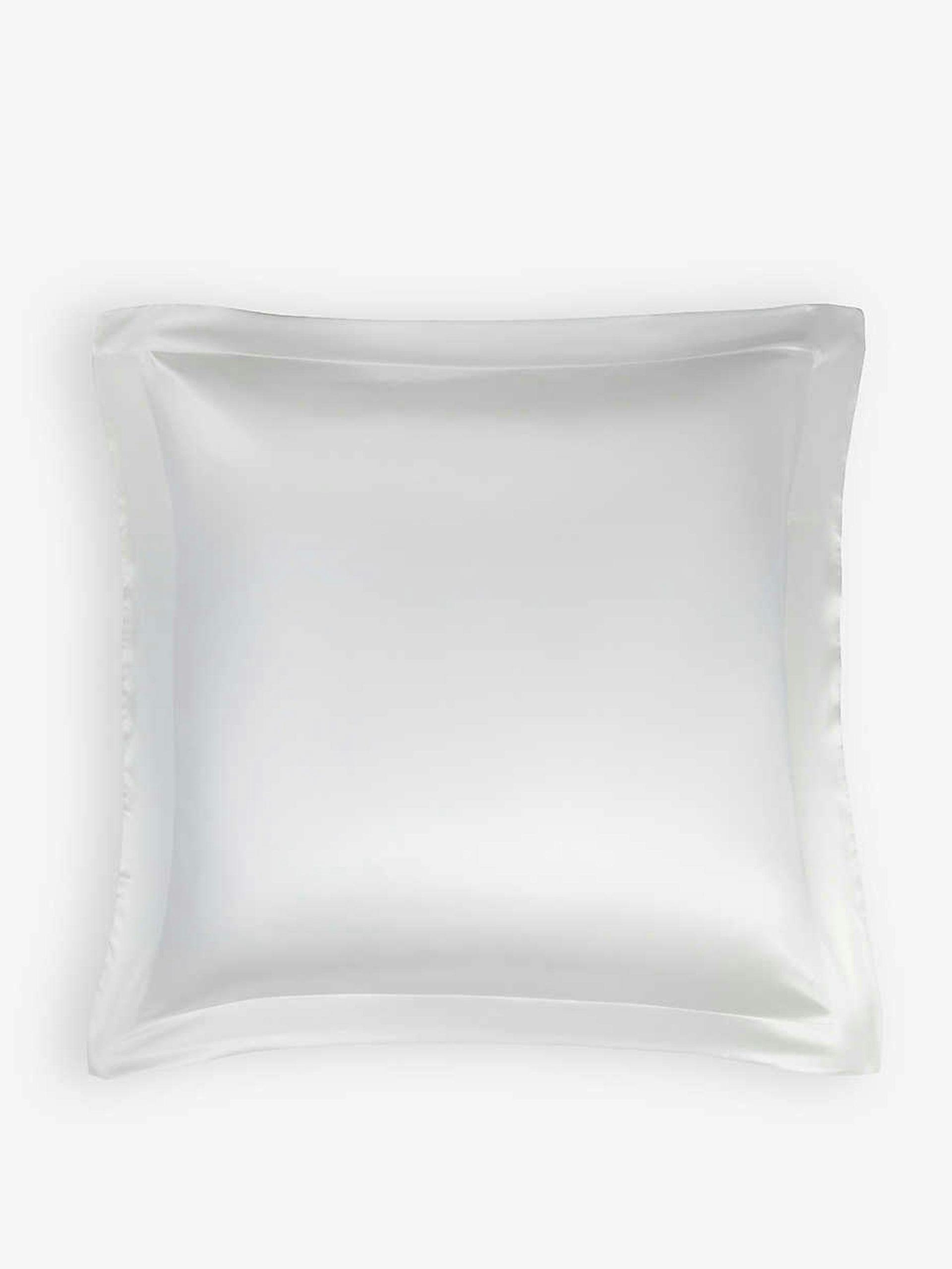 White silk pillowcase