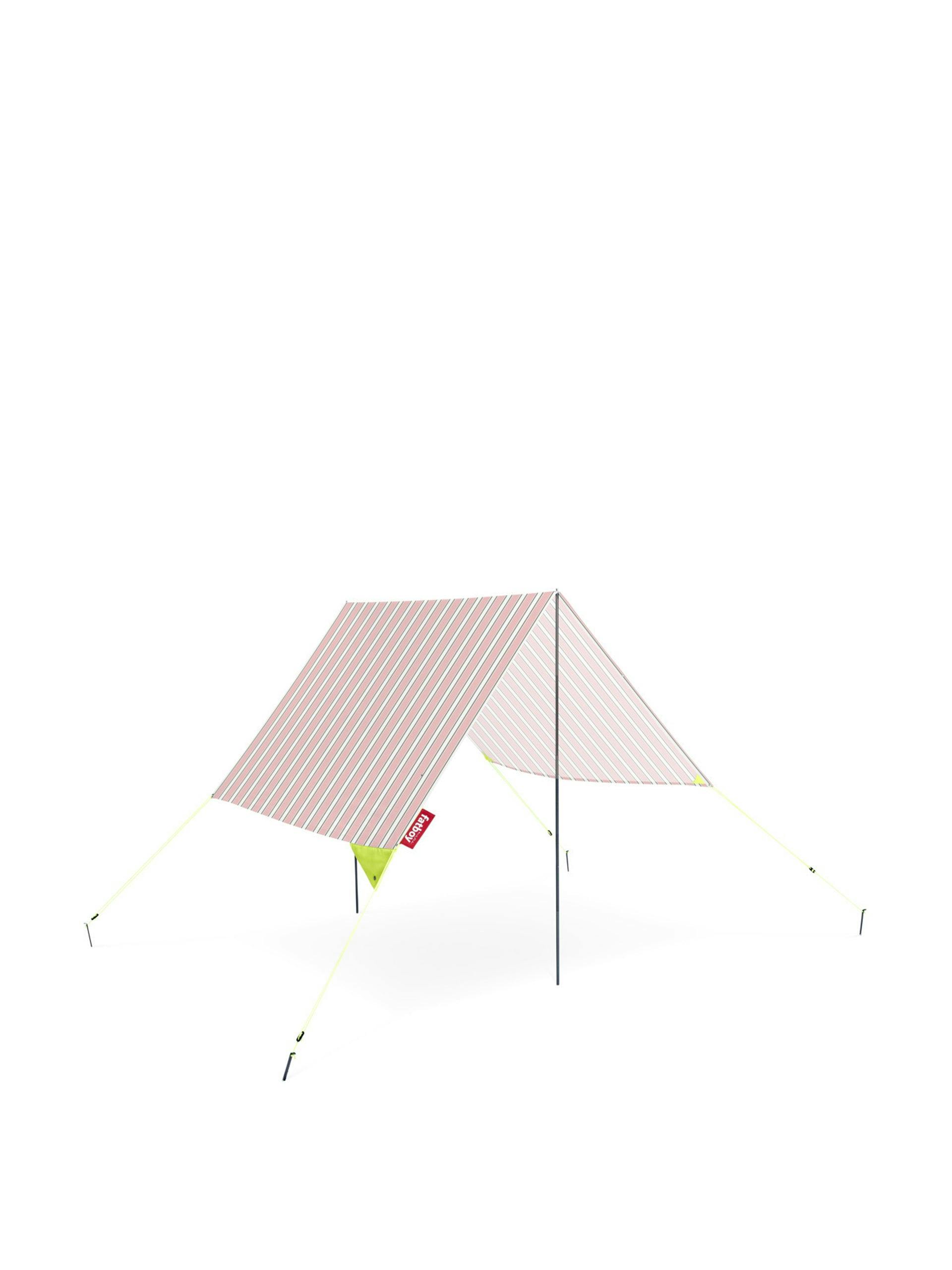 Pink stripe beach tent