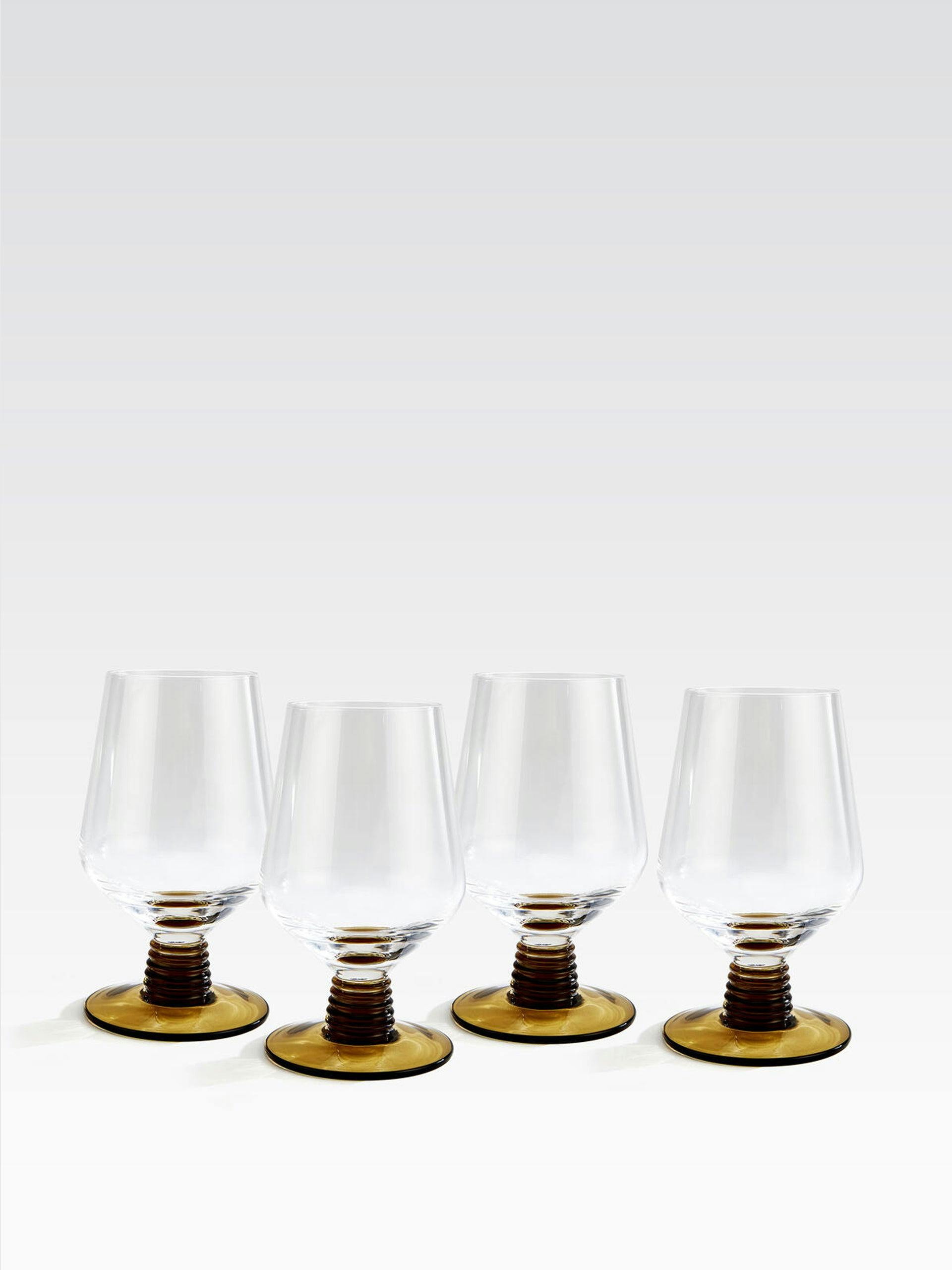 Sepia water glasses (set of 4)