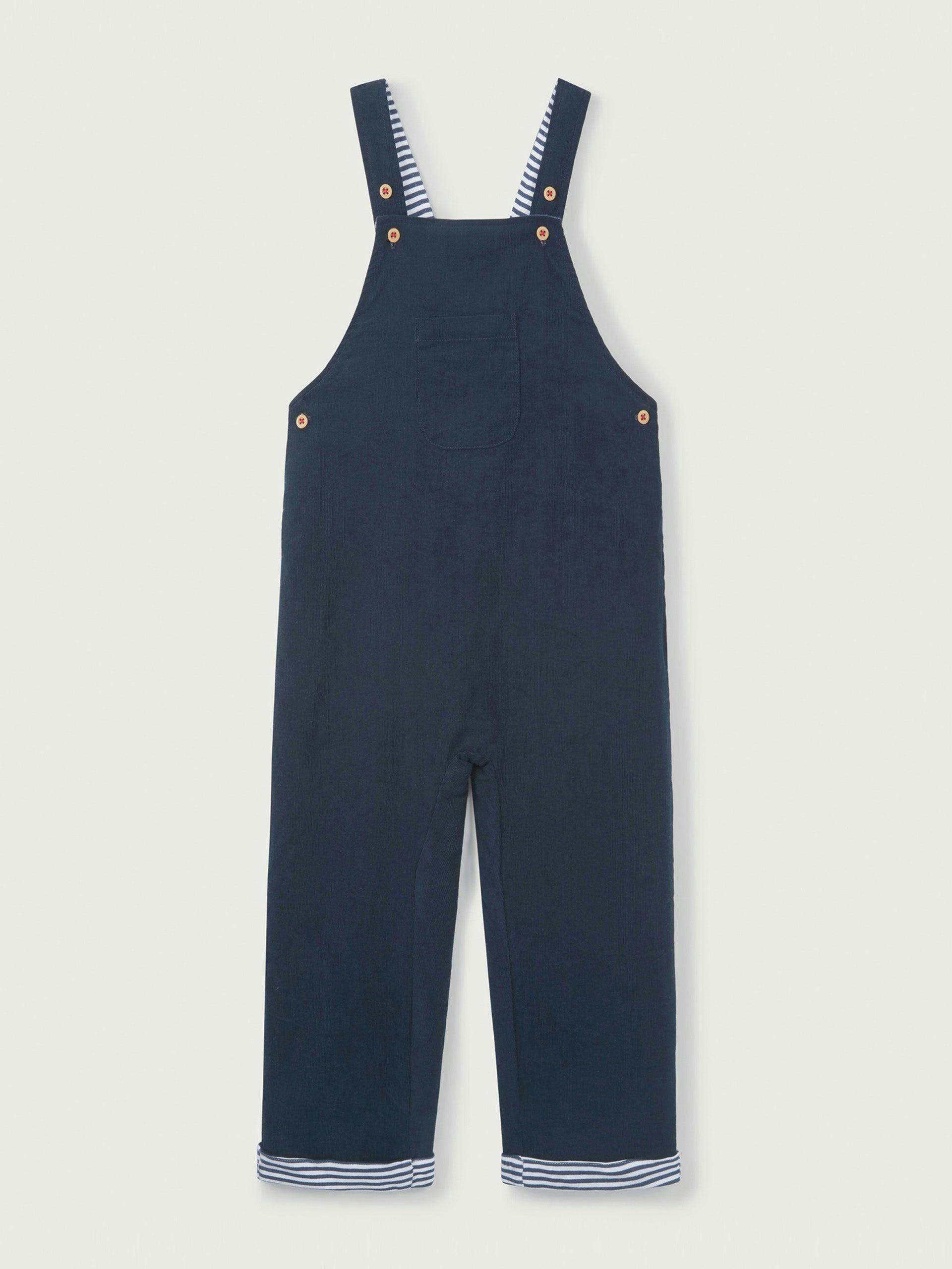 Navy cord dungarees