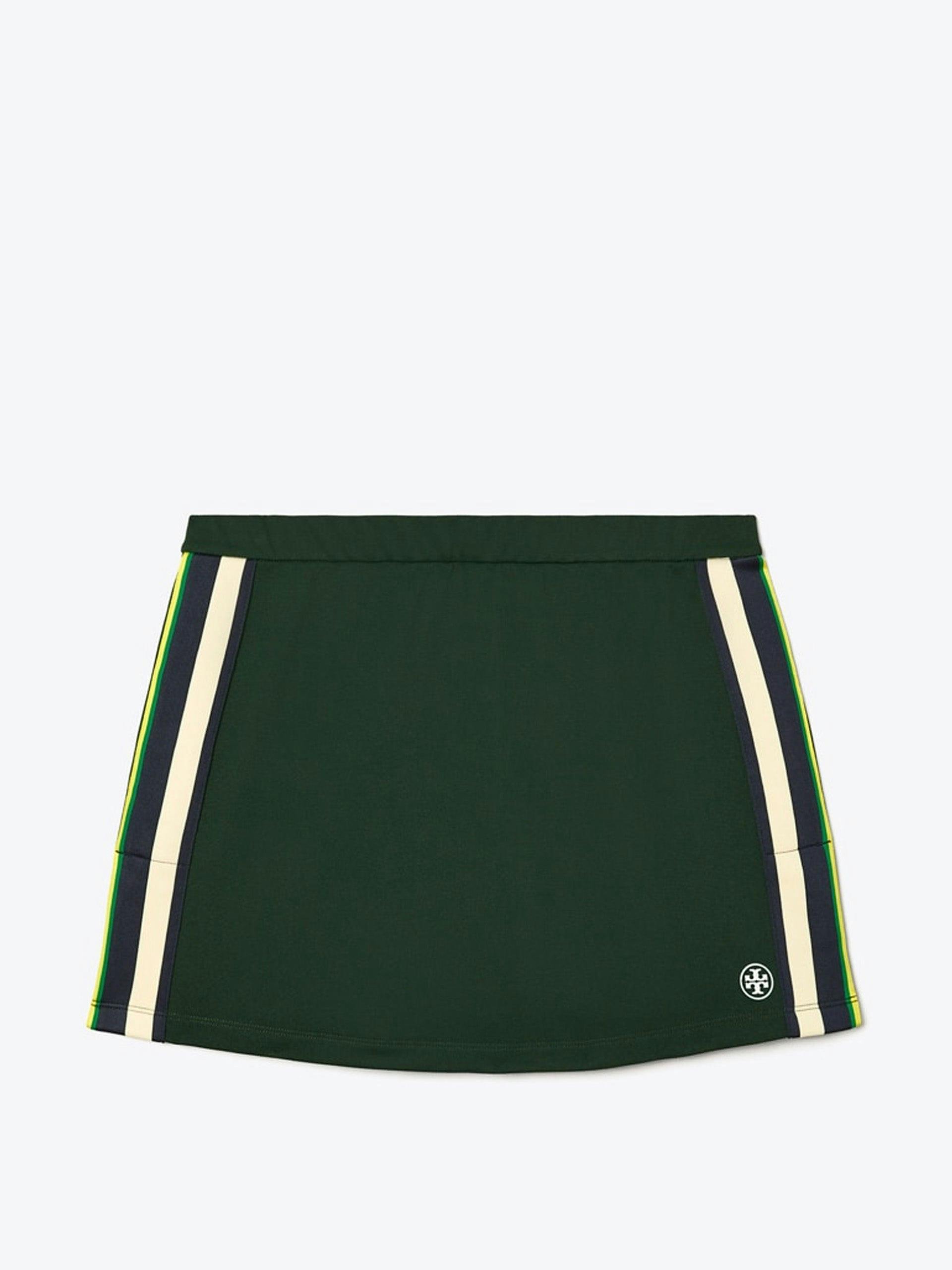 Side-stripe tennis skirt