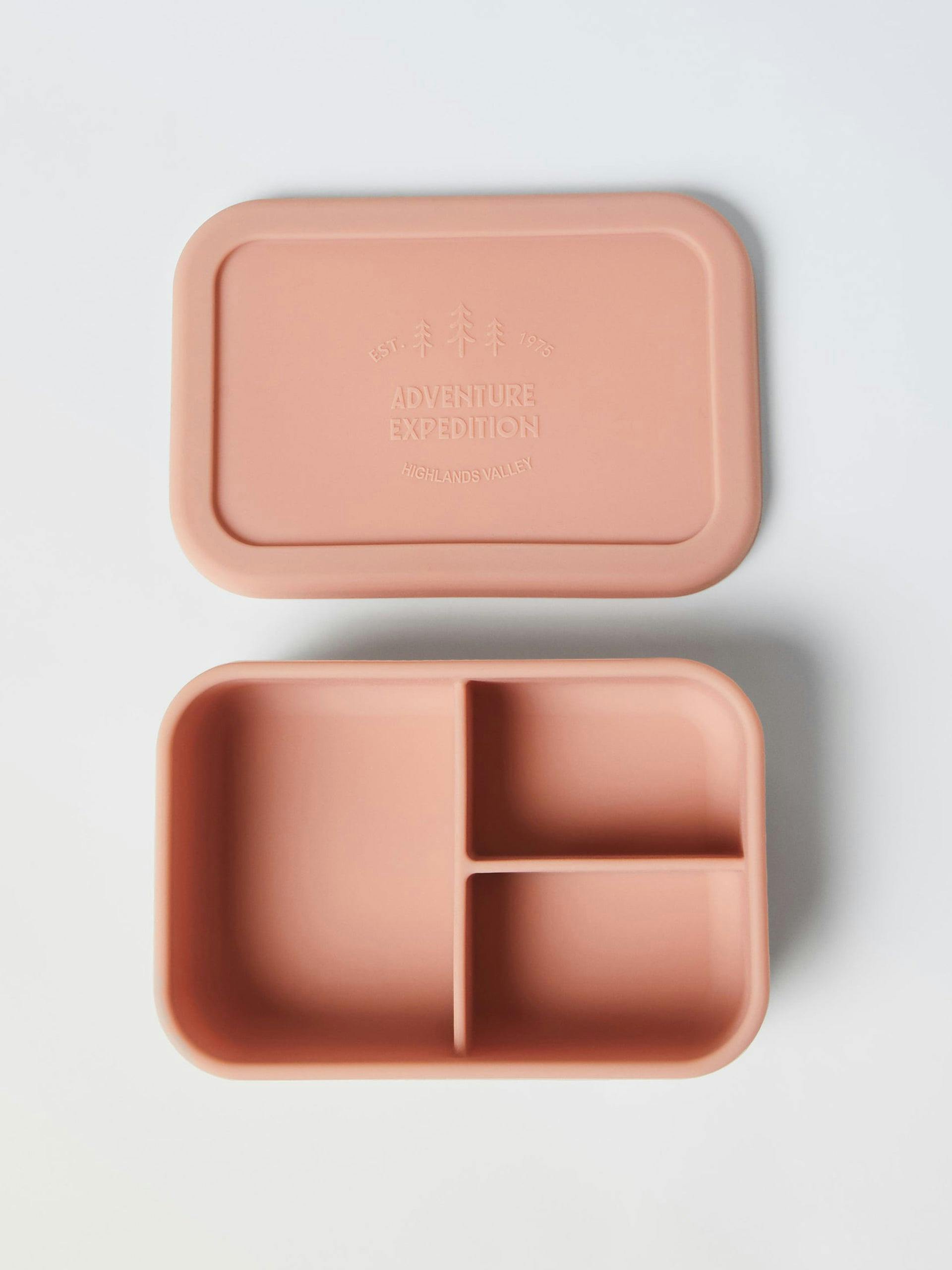 Pink silicone lunch box