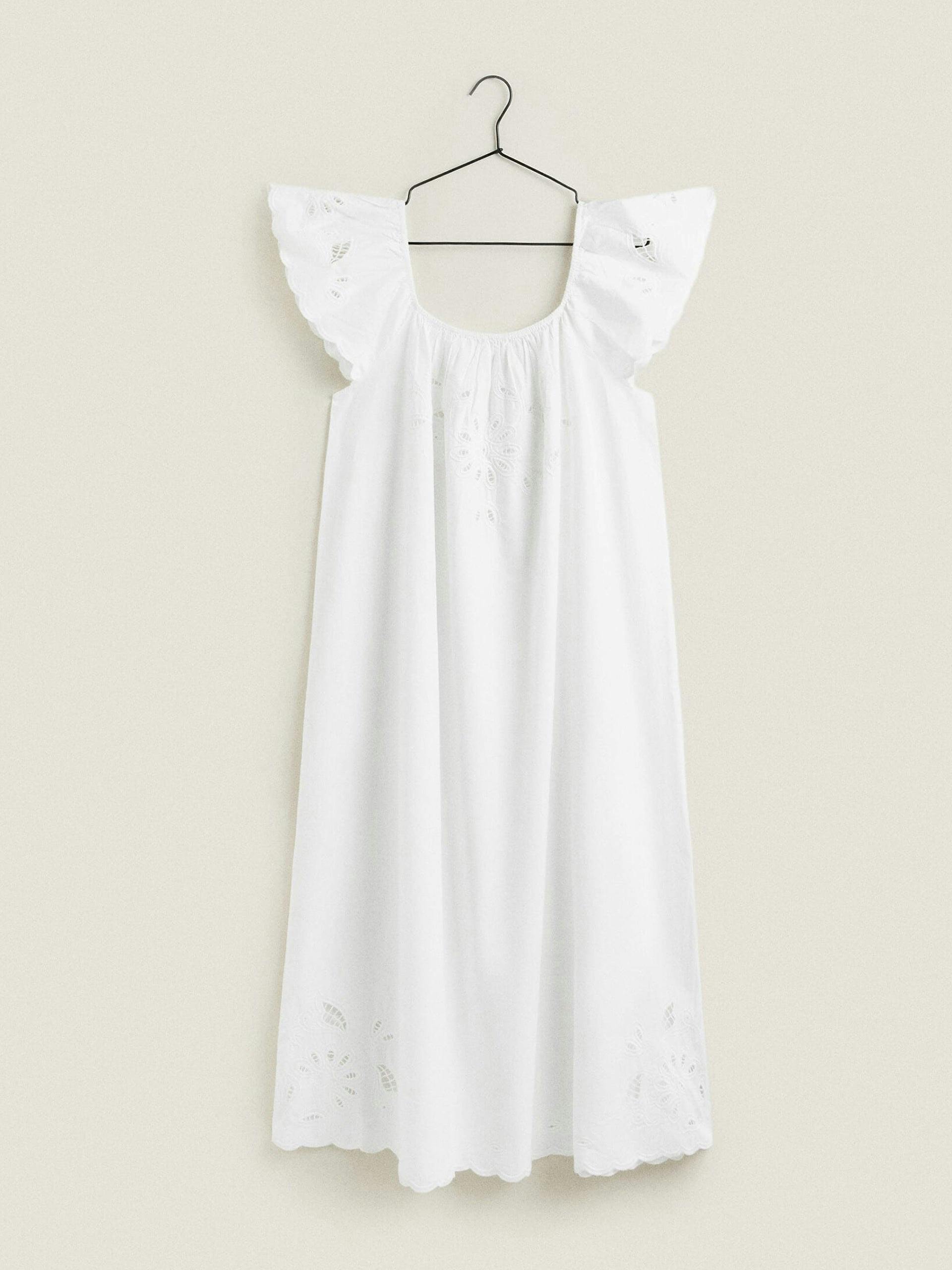 White embroidered nightdress
