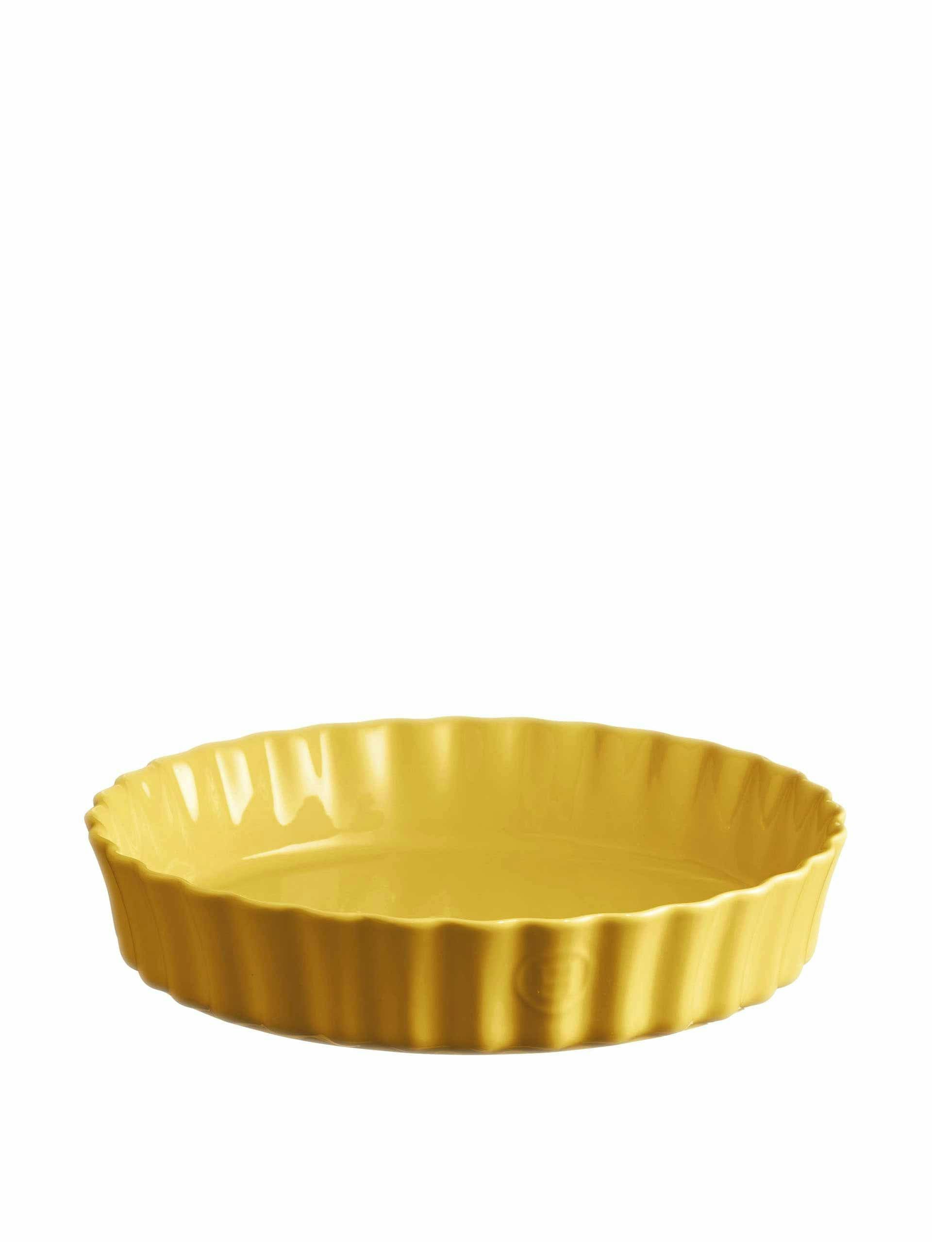 Yellow baking dish