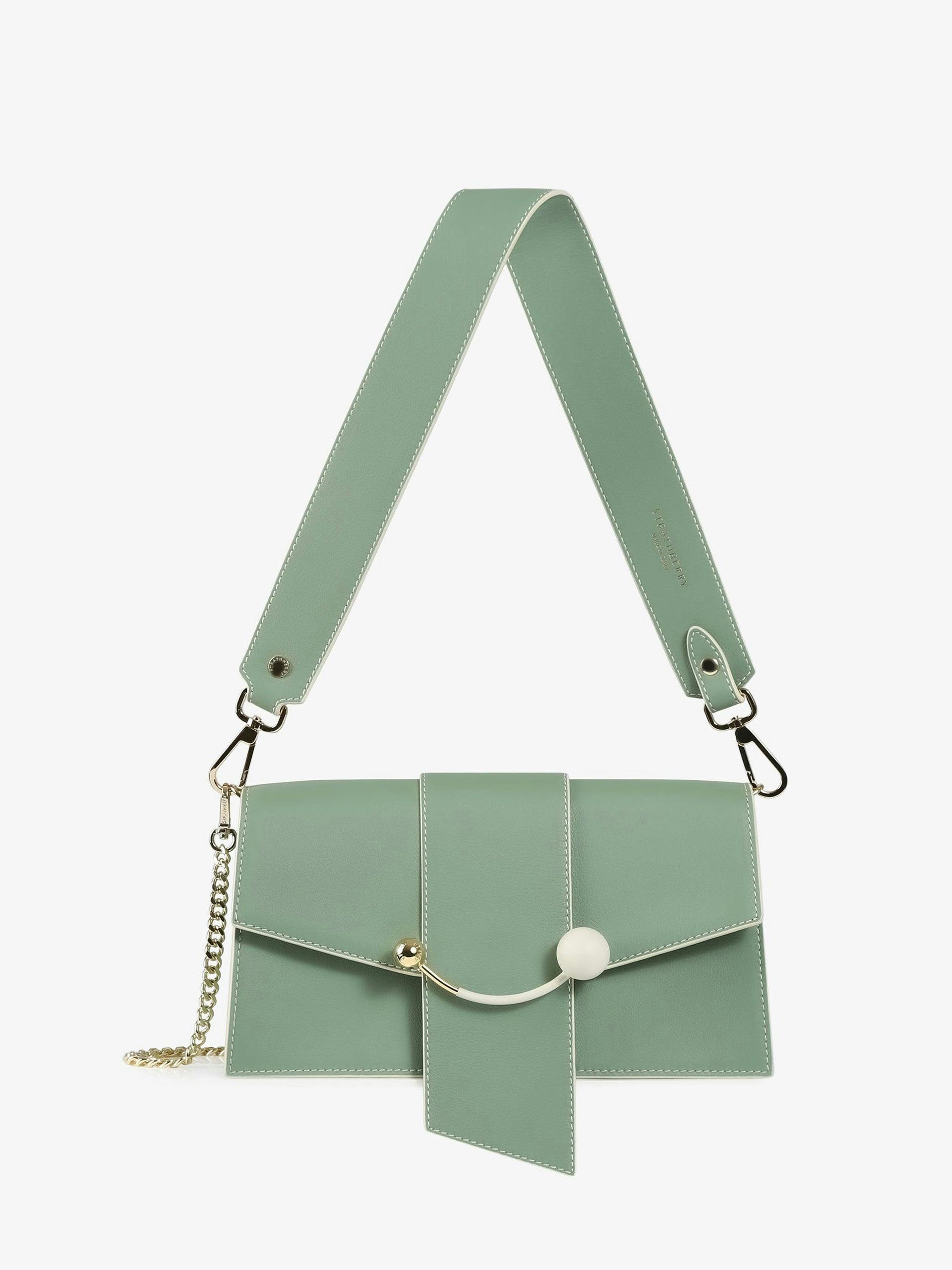Sage green Mini Crescent shoulder bag