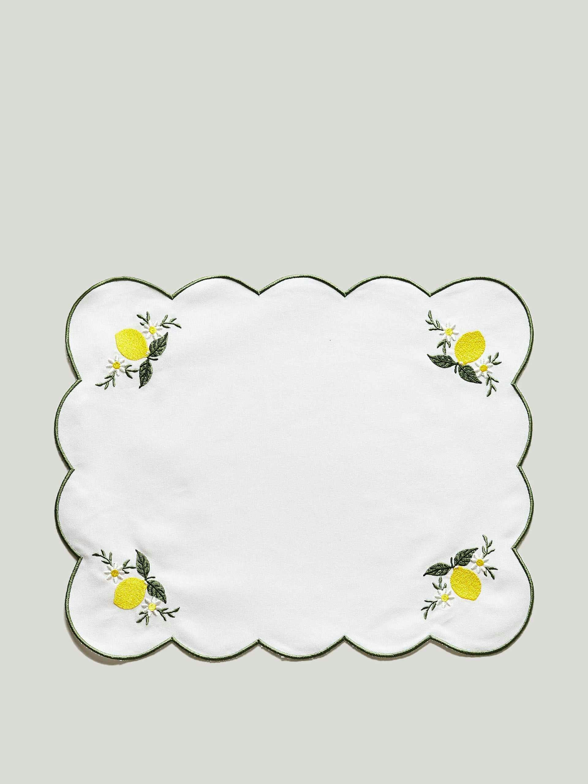 Ischia embroidered placemat set of 4