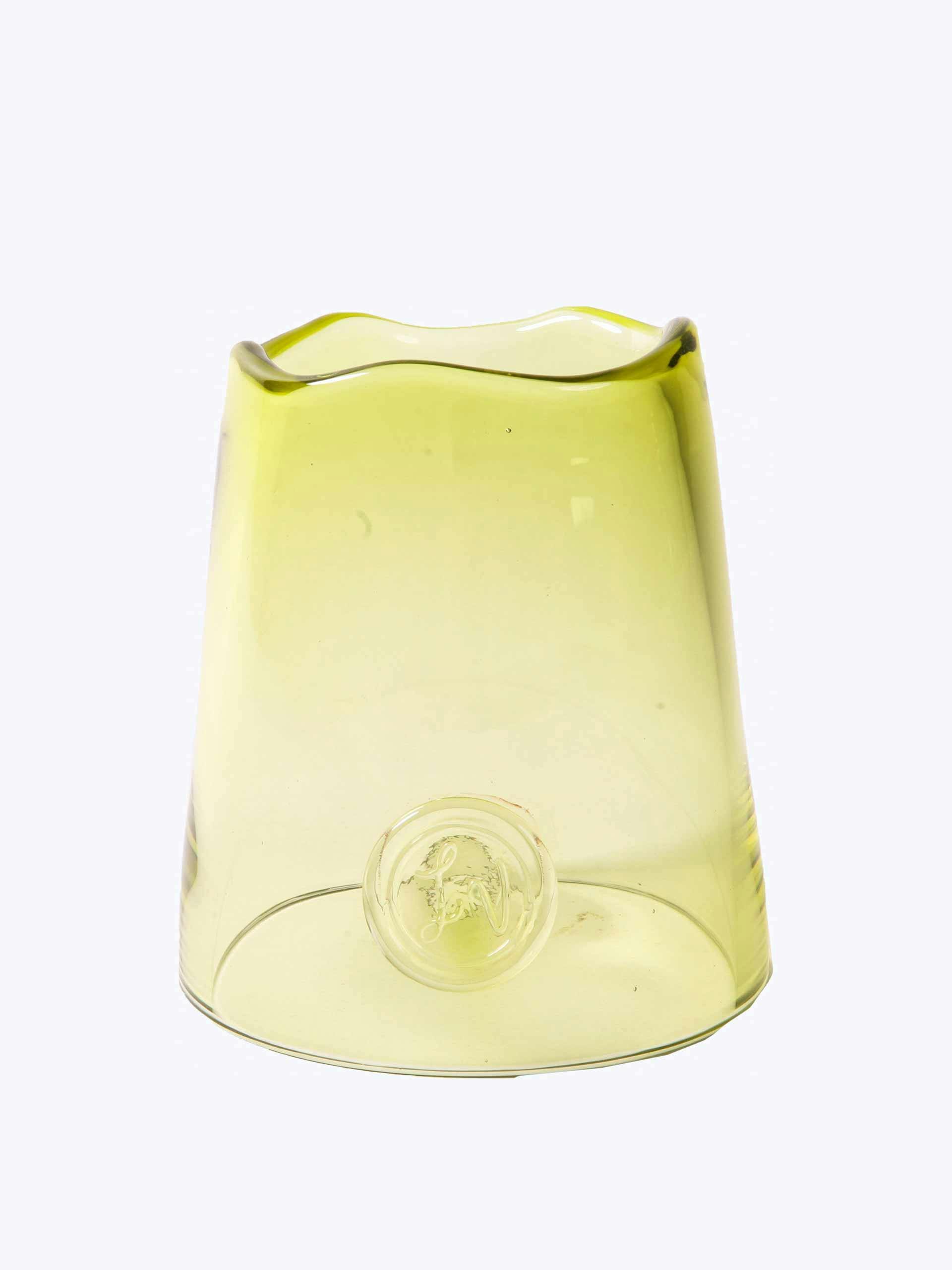 Olive glass cloche