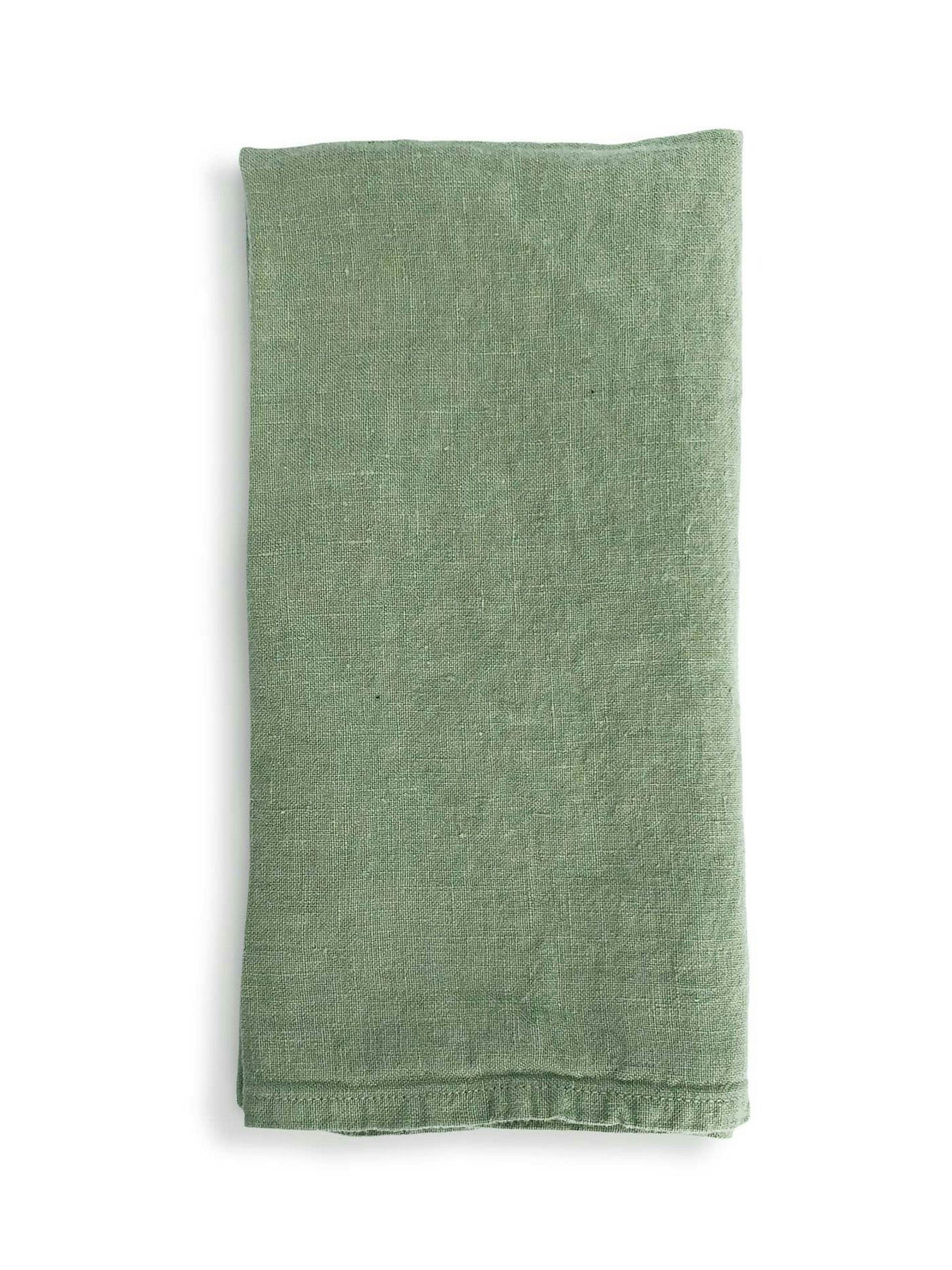 Spring Green linen napkin