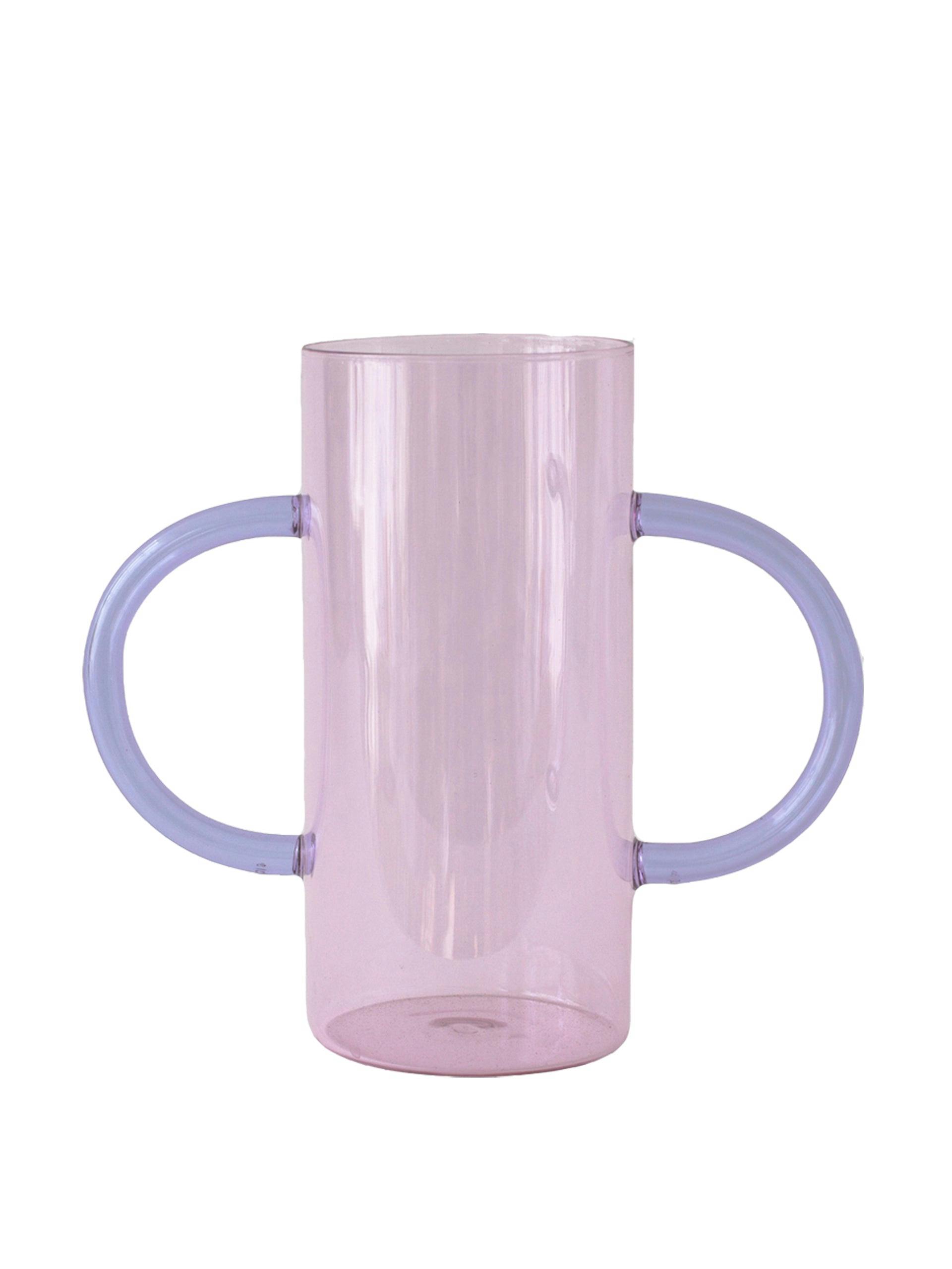 Duo handle glass vase