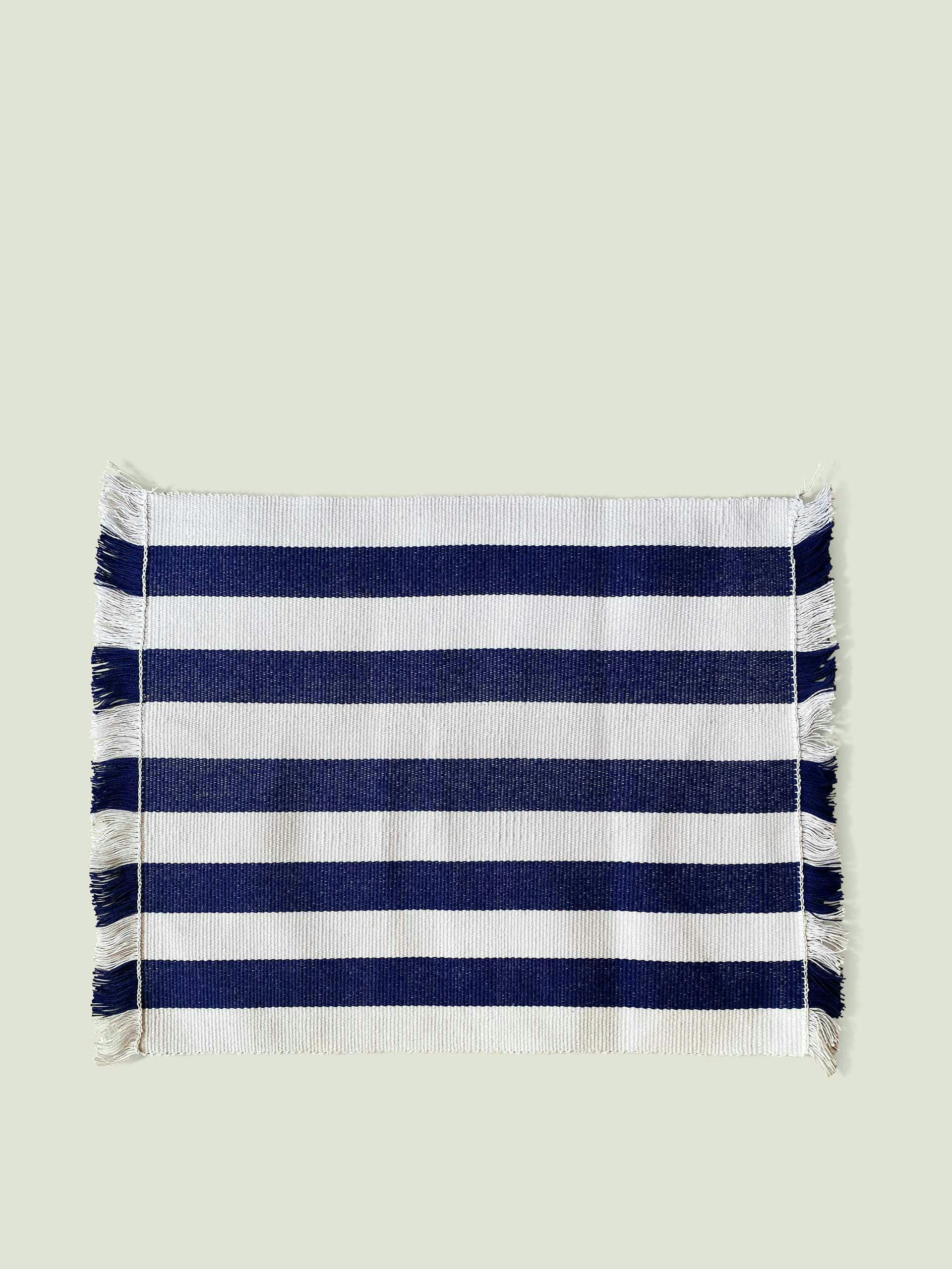 Olivia striped woven placemats (set of 2)
