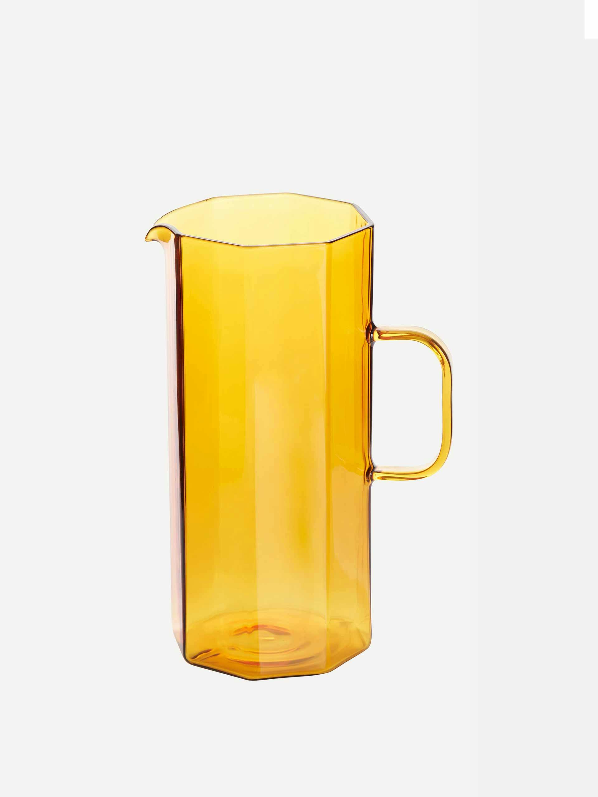 Yellow glass jug