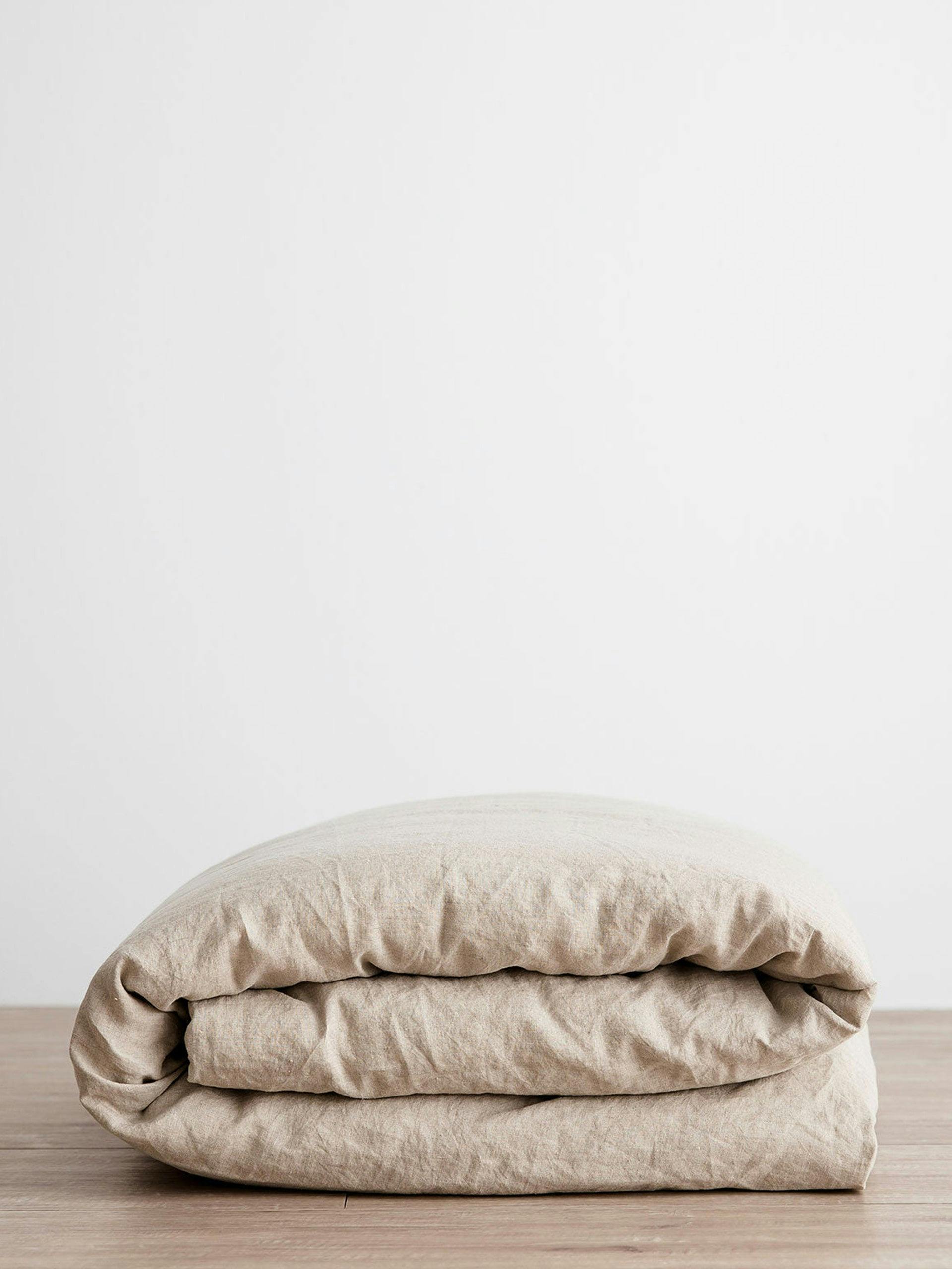 Natural linen duvet cover