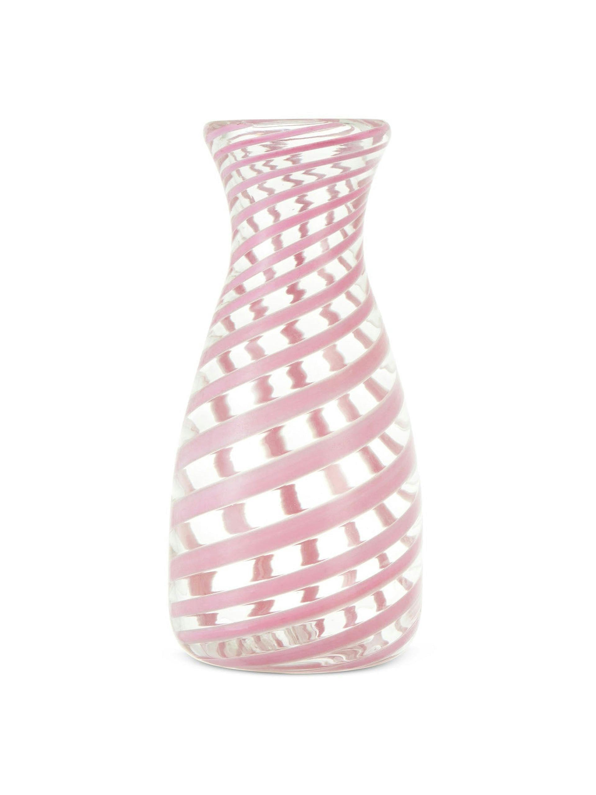 Alicia pink murano glass carafe