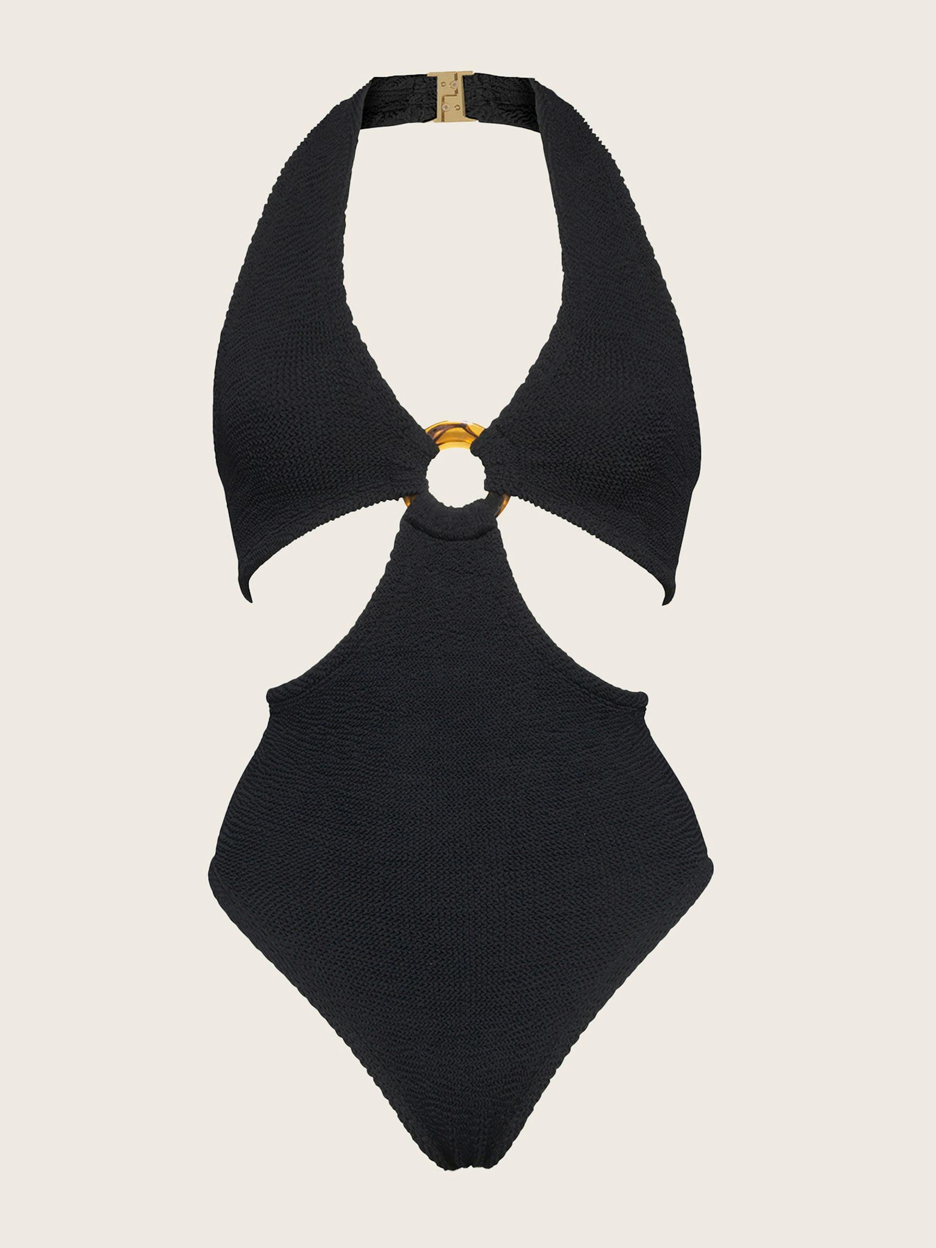 Black ring detail Ursula swimsuit