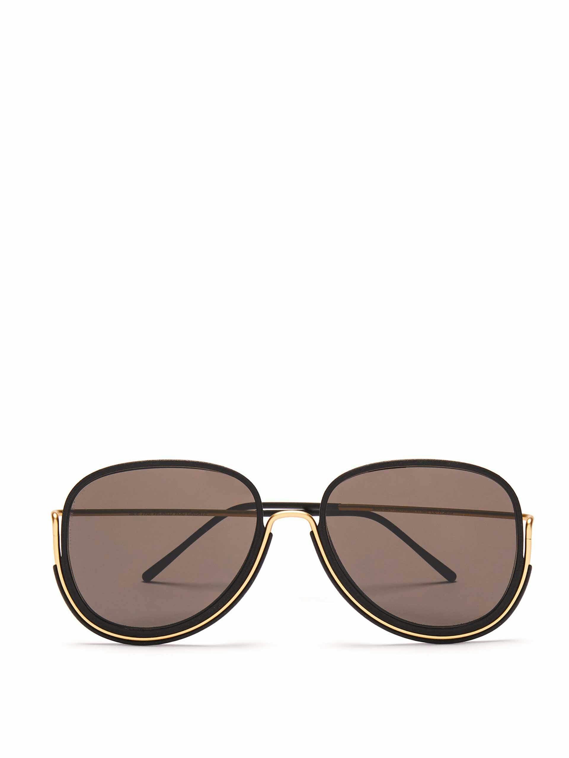 Black and gold sunglasses