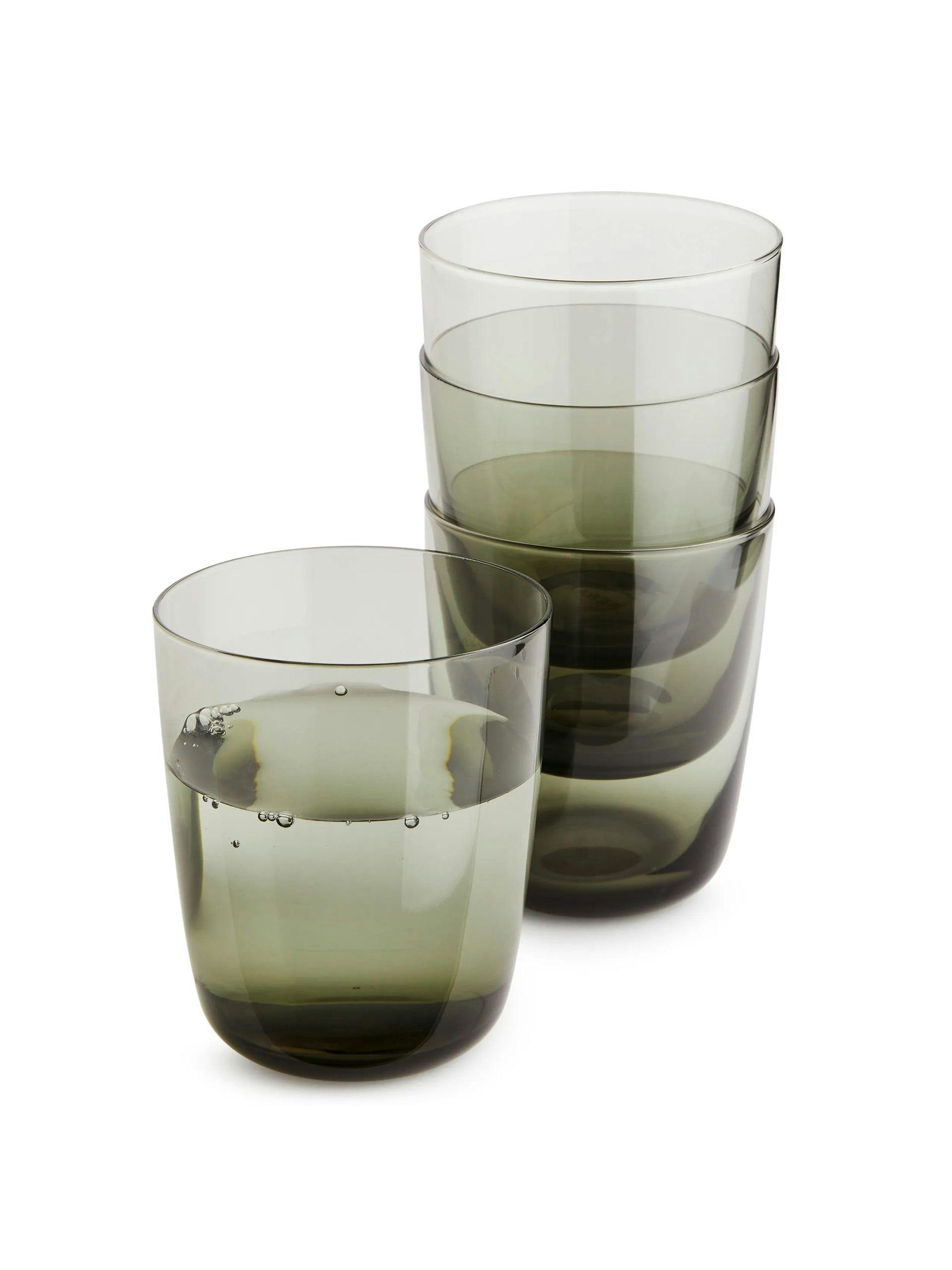 Grey water glasses (set of 4)