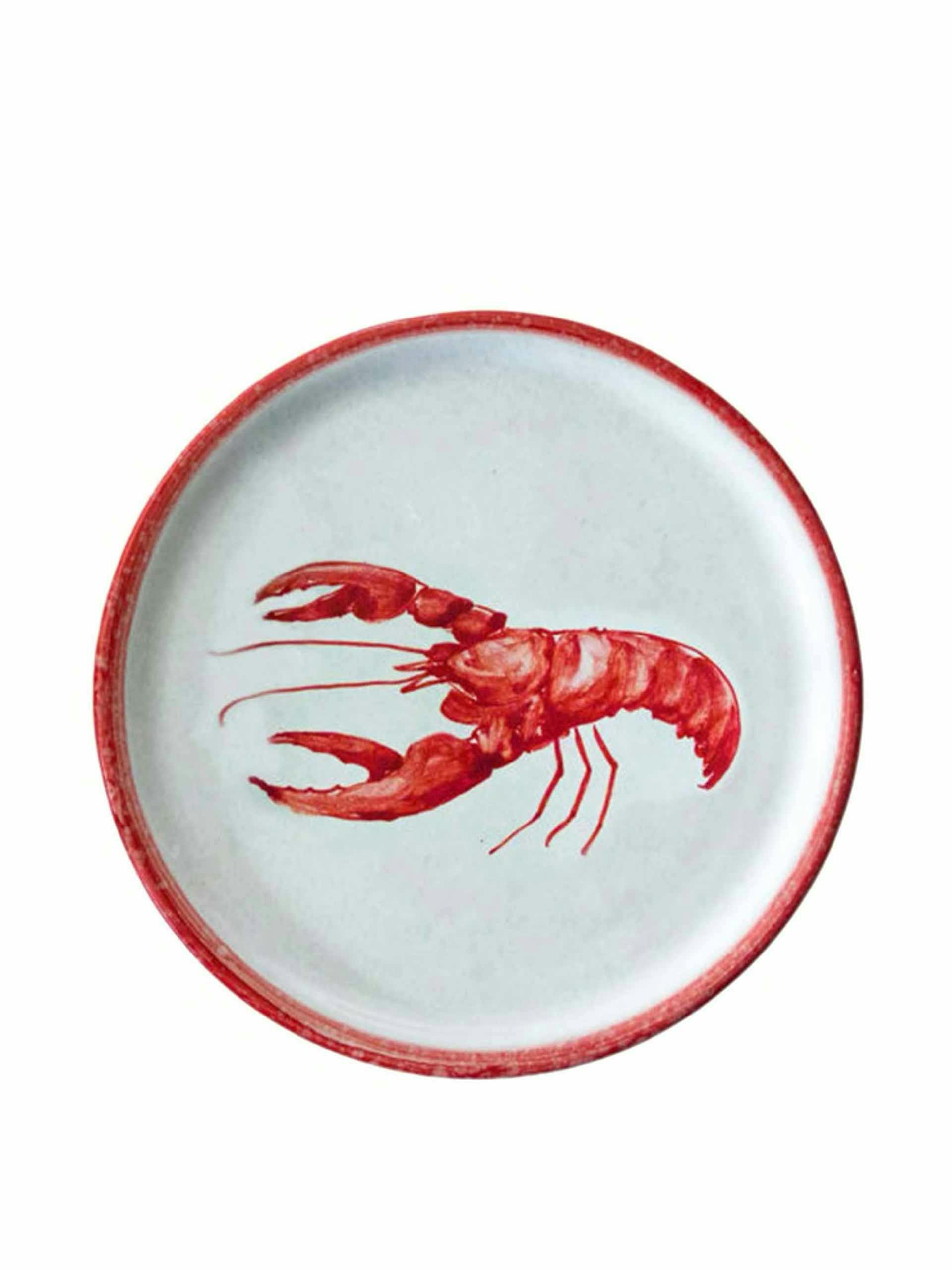 Set of 4 lobster plates