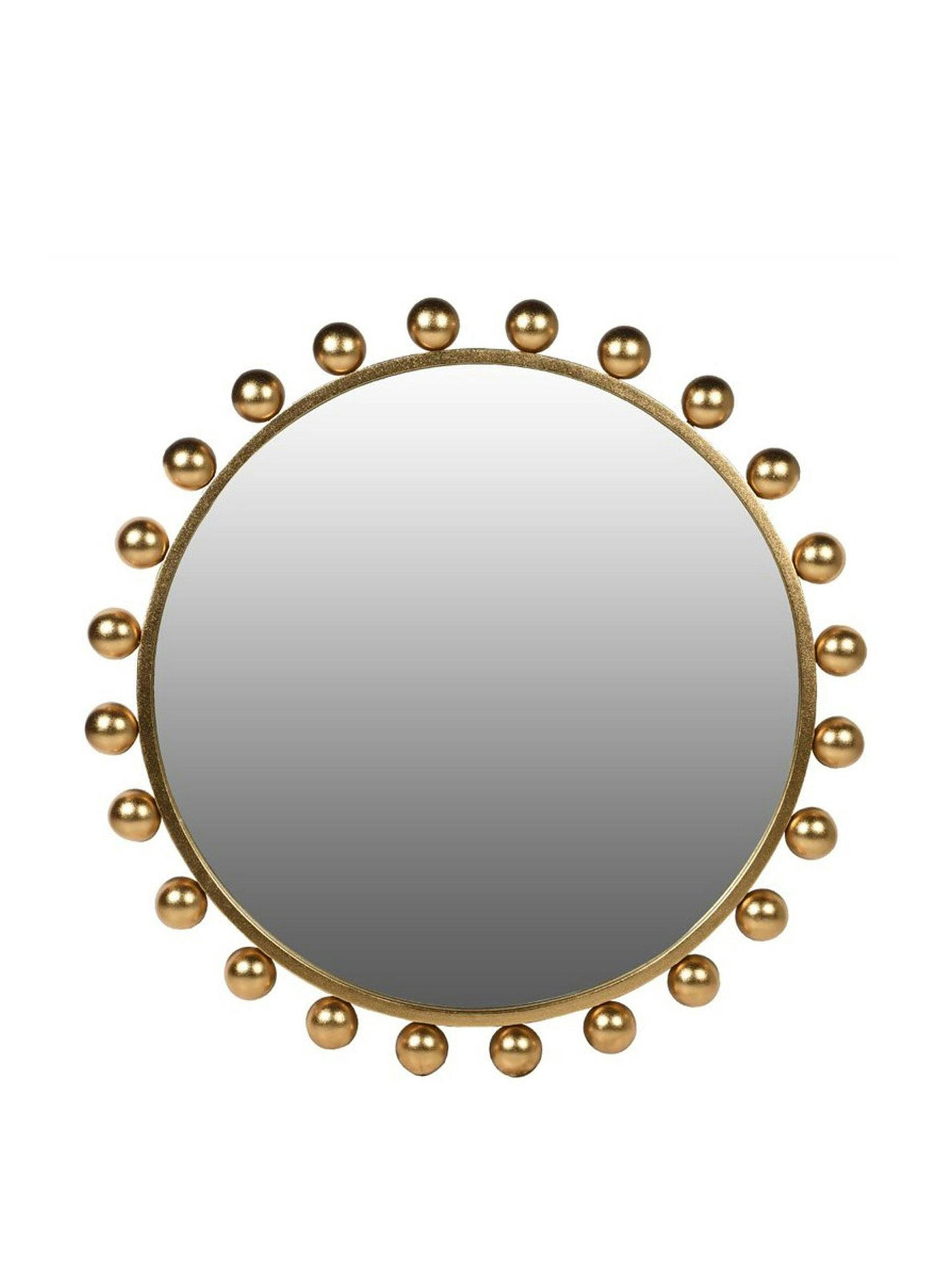 Gold-tone bobble mirror
