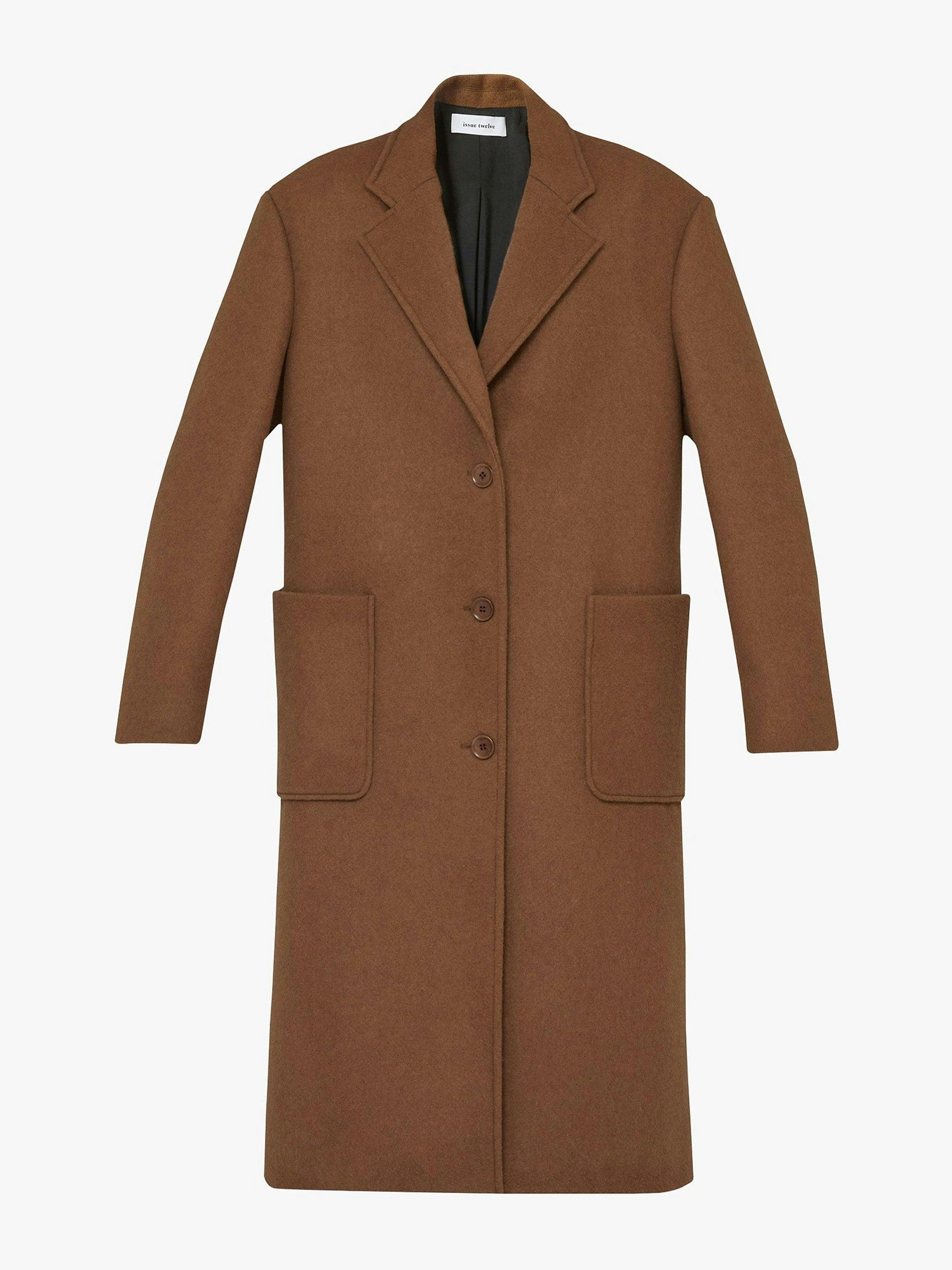 Grandpa brown cashmere coat
